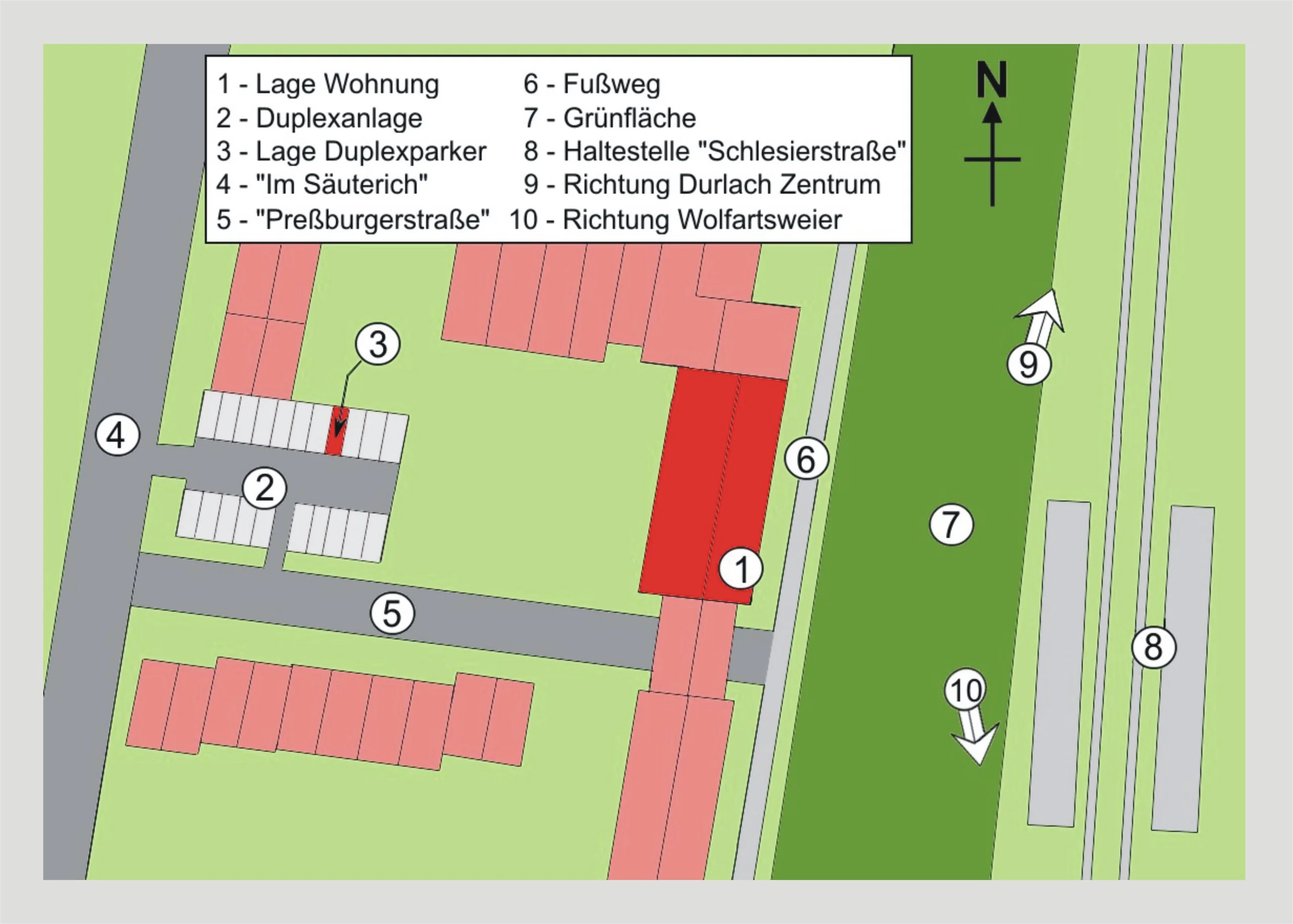 Karlsruhe-Durlach / gemütliche 2-Zimmer-Wohnung mit Balkon, Pantryküche & Duplexparker in toller Lage / bezugsfrei ab 01.04.2014