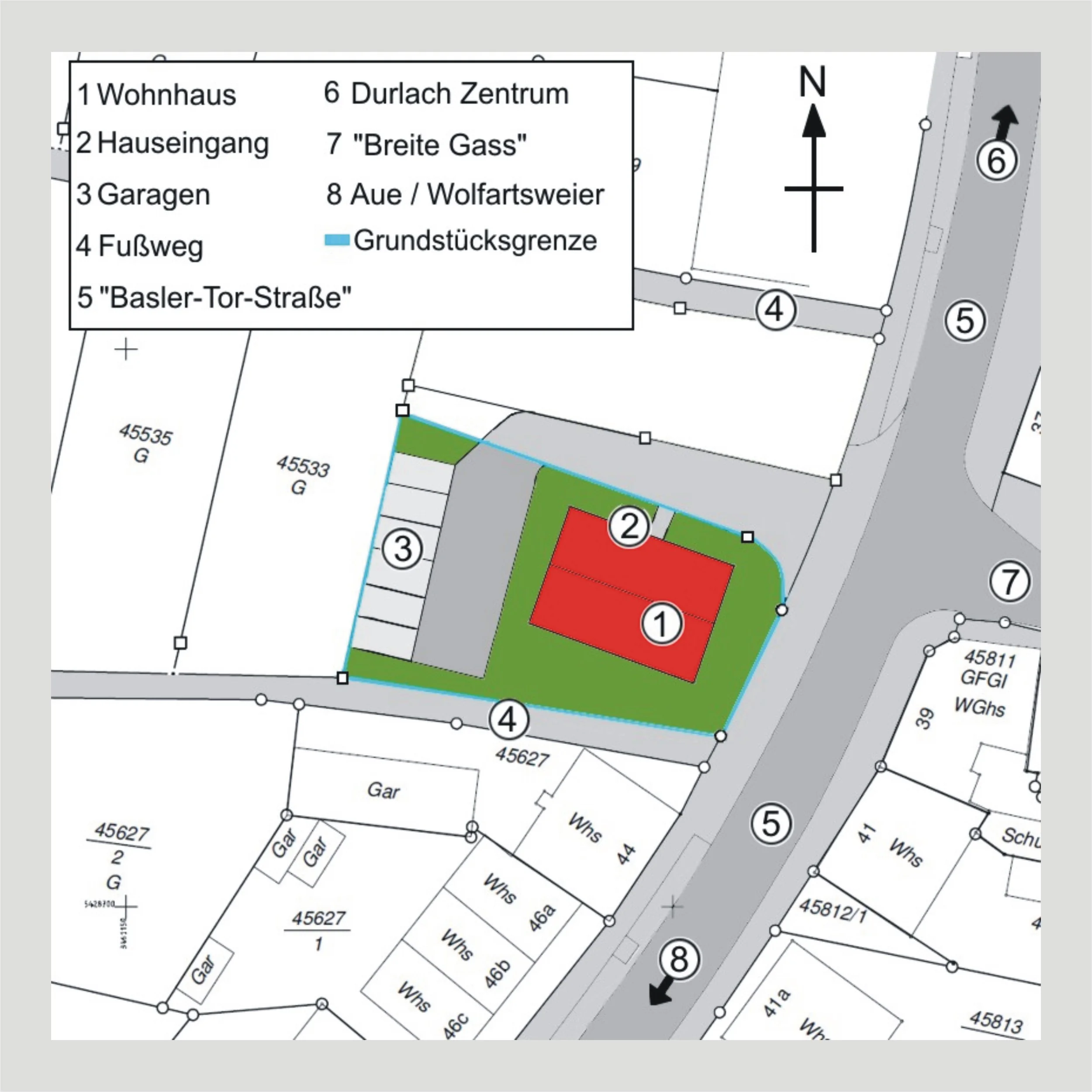 KA-Durlach / helle 3-Zimmer-Wohnung mit zwei Balkonen, Garage und Turmbergblick / Basler-Tor-Straße / bezugsfrei