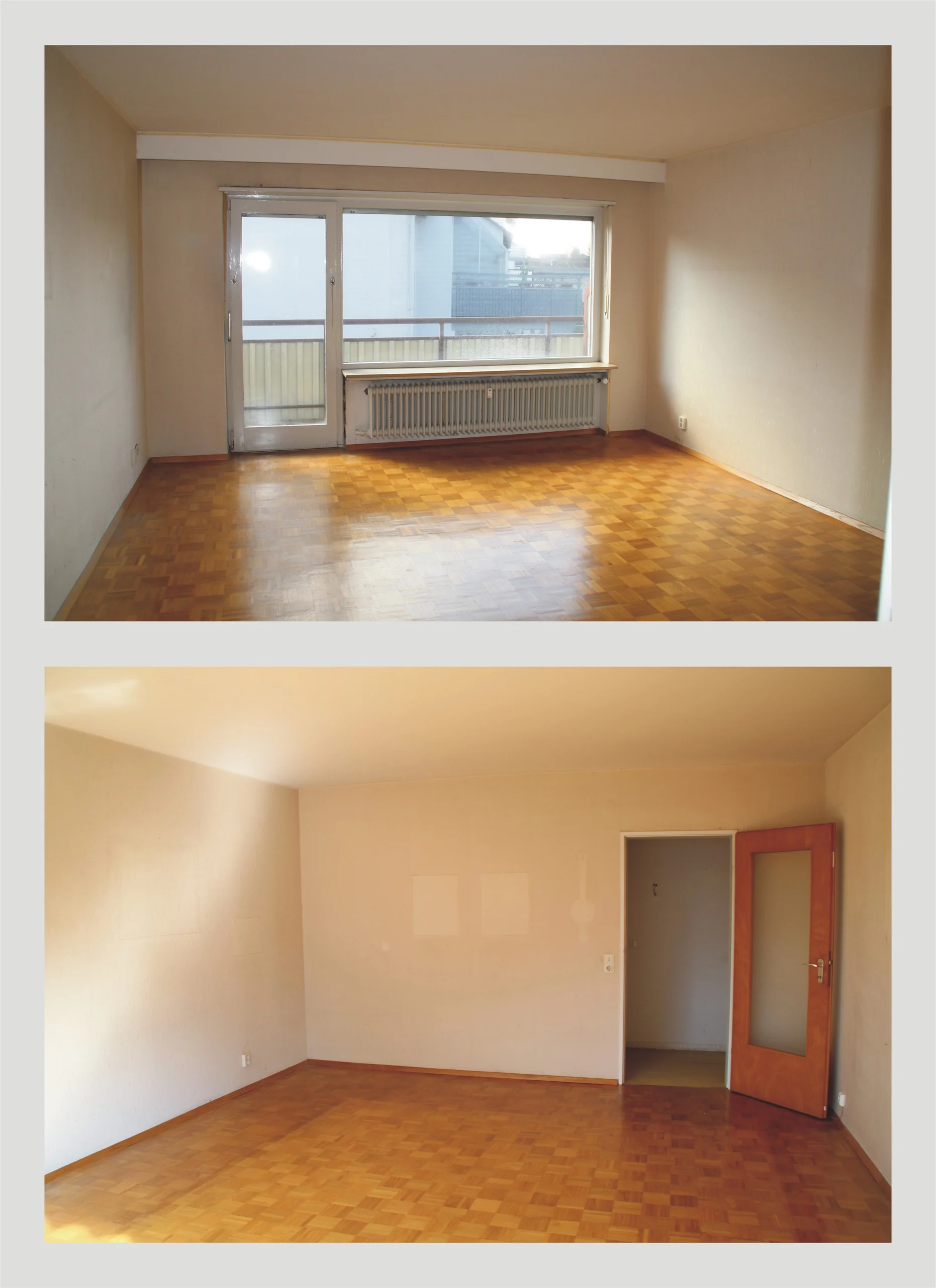 KA-Durlach / helle 3-Zimmer-Wohnung mit zwei Balkonen, Garage und Turmbergblick / Basler-Tor-Straße / bezugsfrei