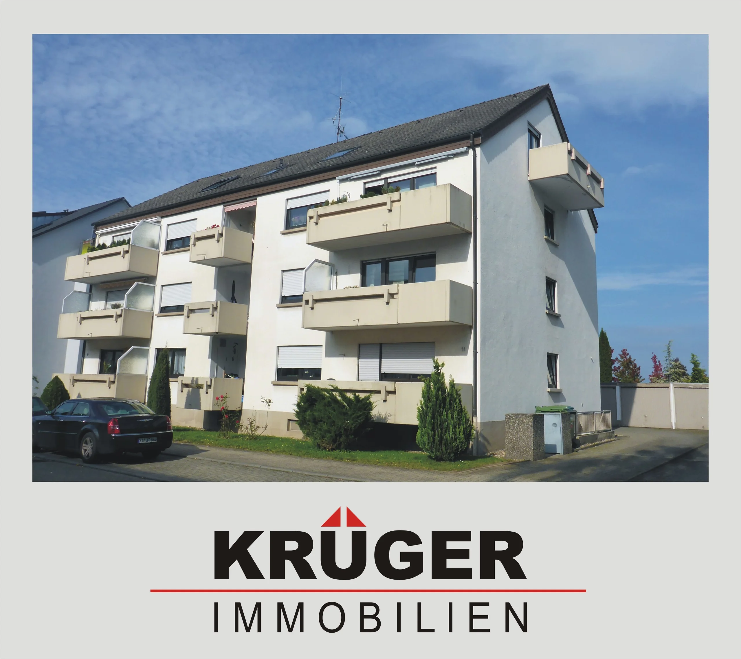 Weingarten / helle 3-Zimmer-Wohnung mit Balkon und Einbauküche in schöner Ortsrandlage - Rosenstraße / zeitnah bezugsfrei