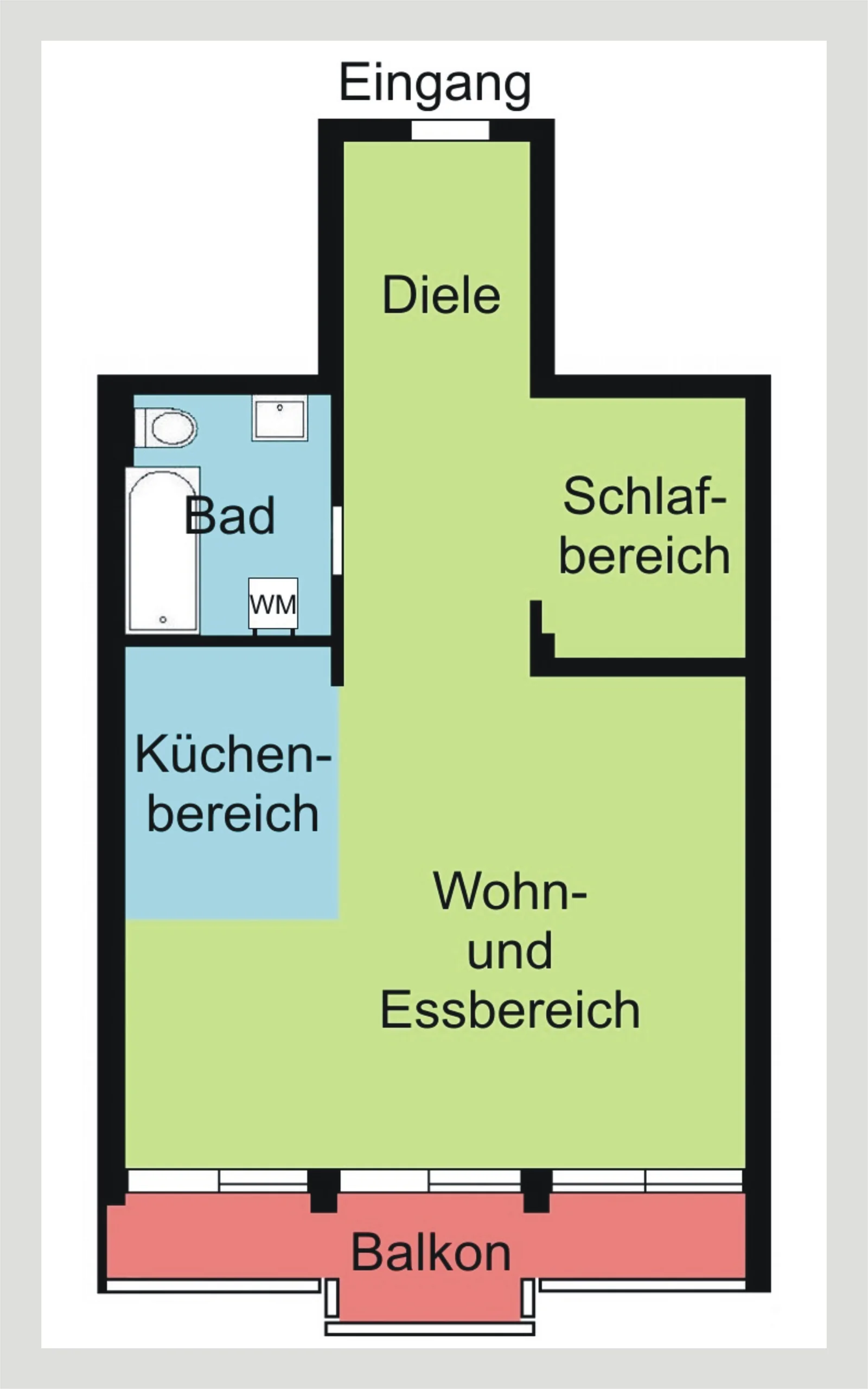 Karlsruhe-Durlach / gemütliche 1,5-Zimmer-Wohnung mit Balkon / derzeit vermietet