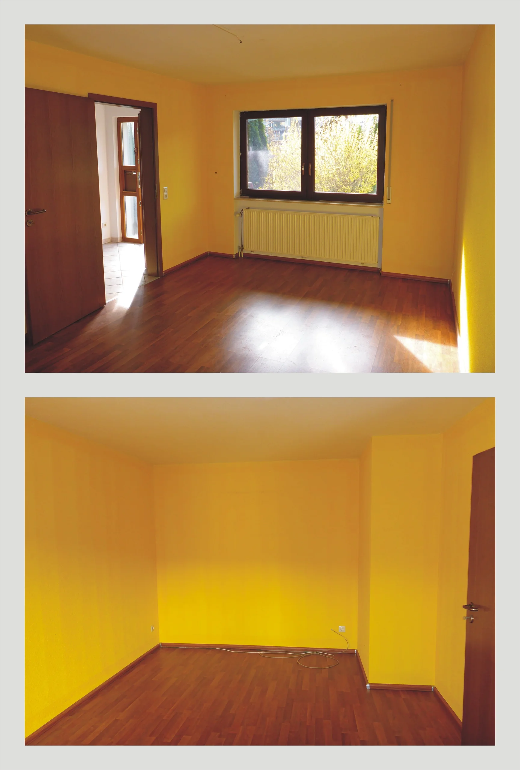 sofort bezugsfrei / KA-Grünwettersbach / helles Reihenmittelhaus mit Garage, zwei Terrassen, Balkon und EBK in angenehmer Hanglage