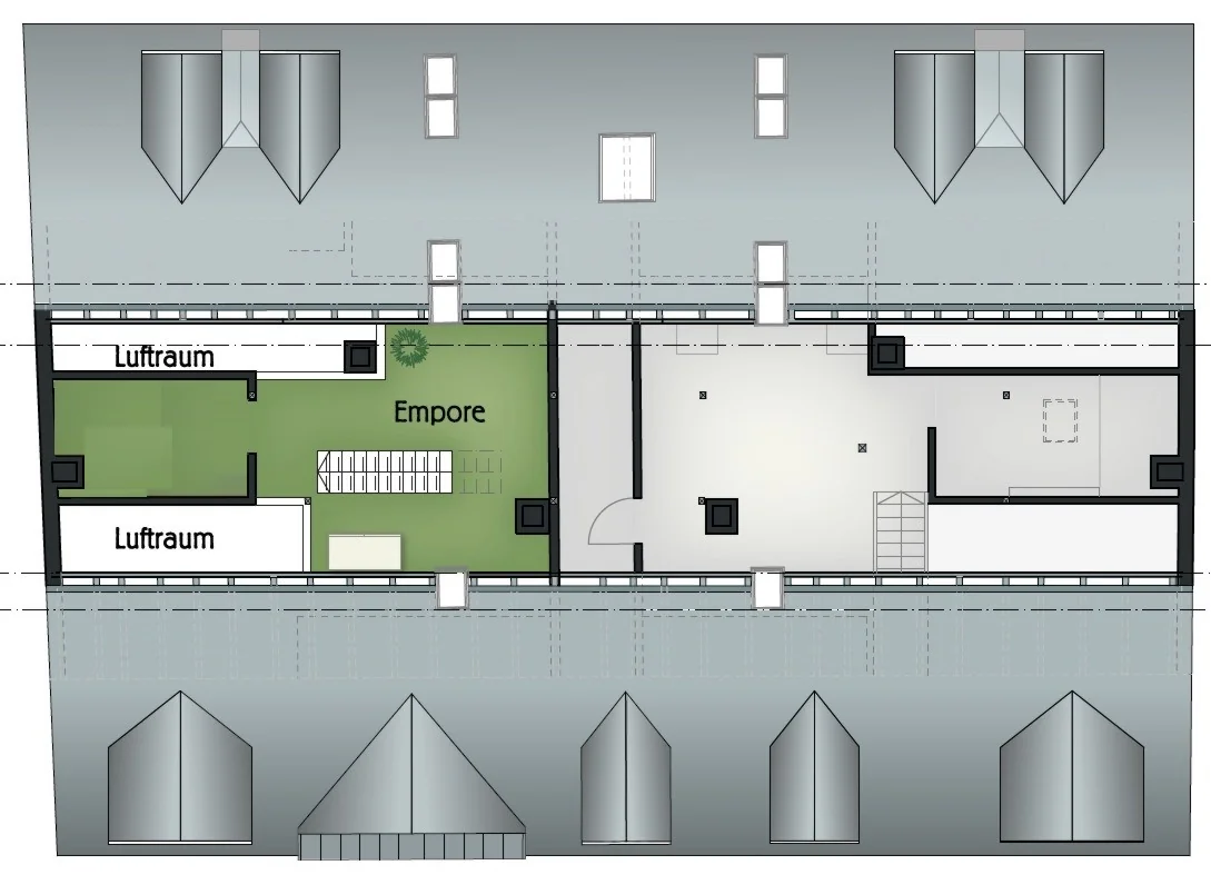 Sanierte 3-Zi-DG-Maisonette-Wohnung mit Loggia in stilvollem Altbau in Durlach mit Turmbergblick