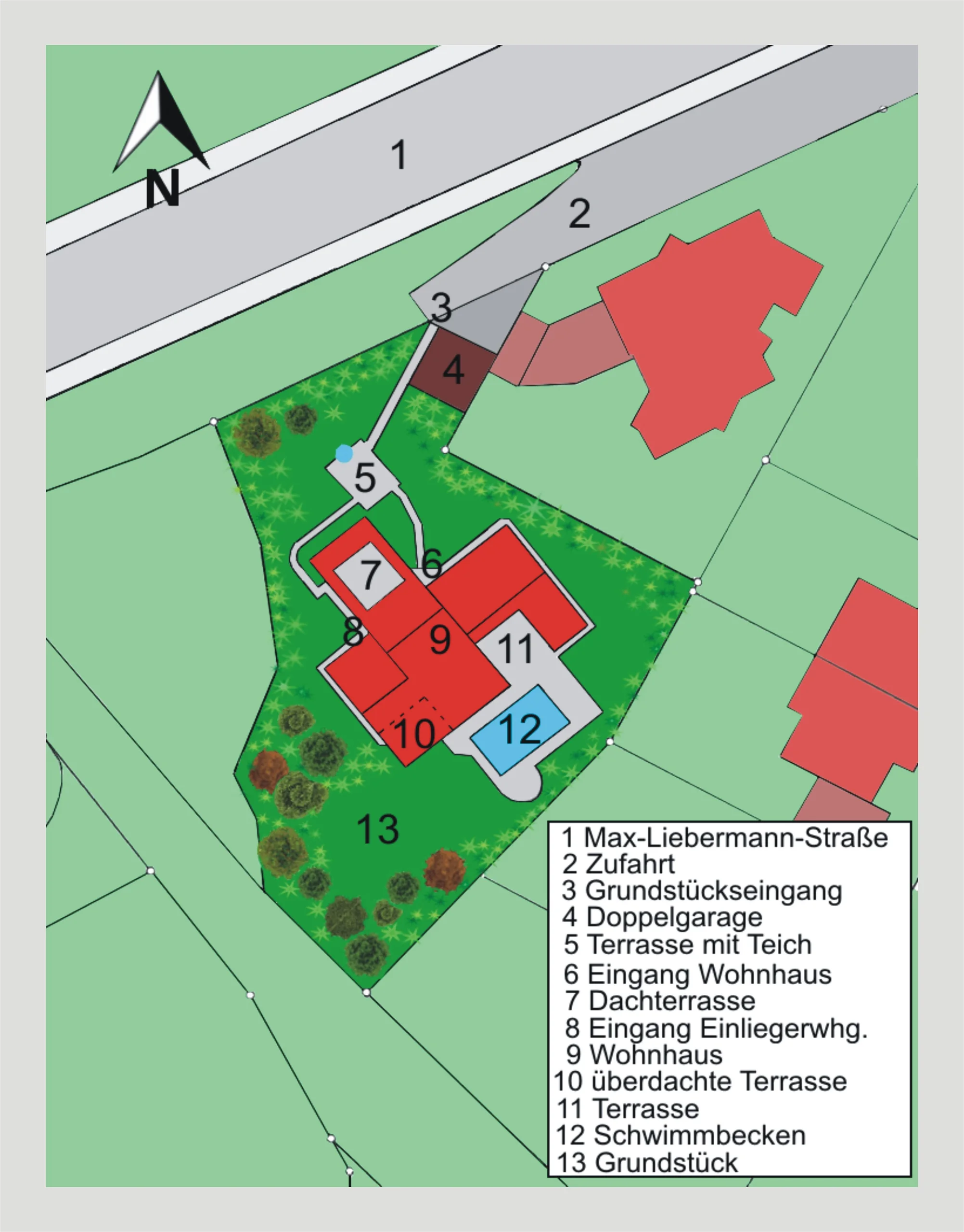 Karlsruhe-Durlach-Geigersberg / gepflegtes Einfamilienhaus mit Einliegerwohnung und Schwimmbad auf großzügigem Grundstück in ruhiger Hangwohnlage - unverbaubarer Ausblick über Karlsruhe bis in die Pfä