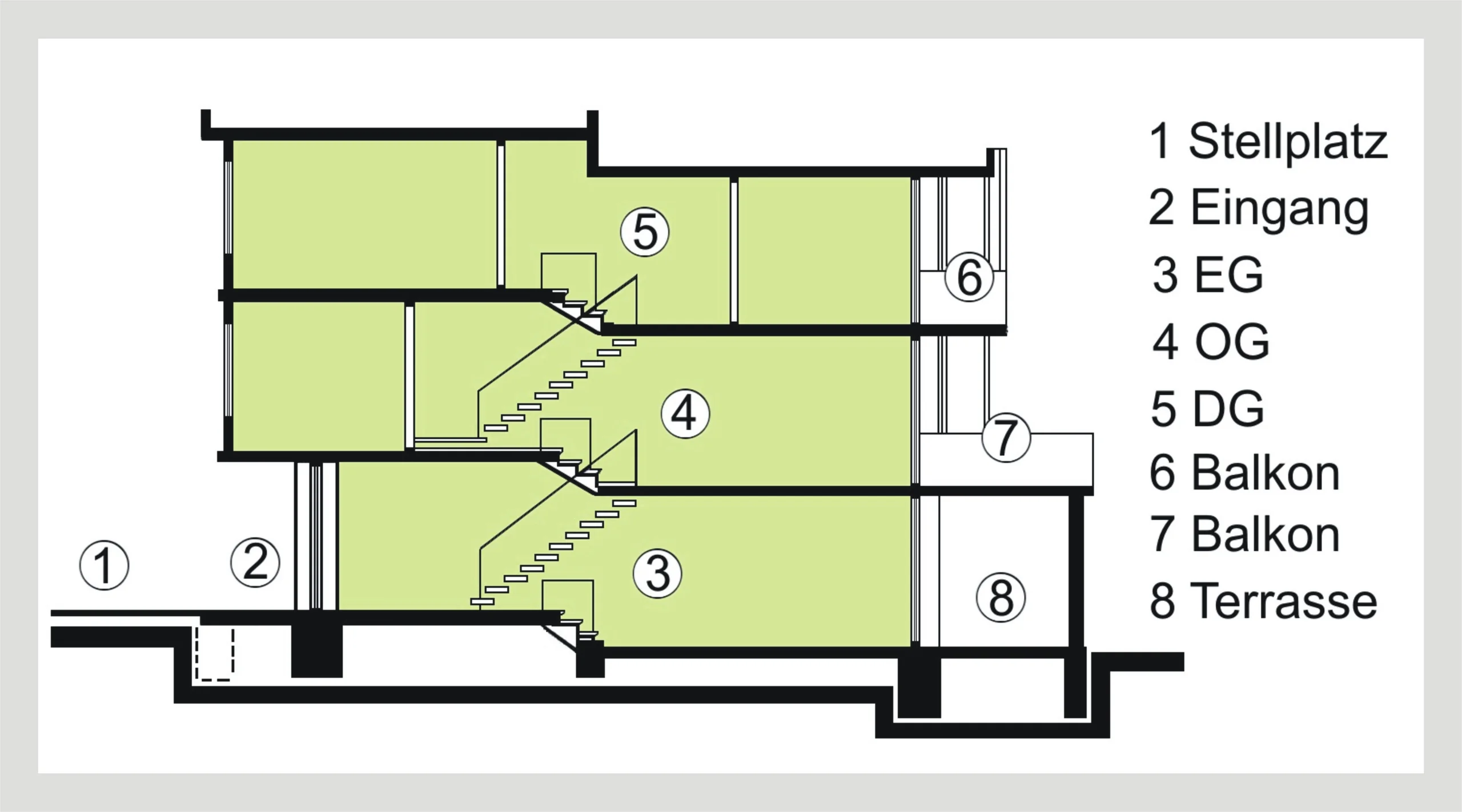 Heidelberg-Emmertsgrund / Reihenmittelhaus mit 5,5 Zimmern, Terrassen, Balkon, Stellplatz und TG-Stellplatz in schöner Hangwohnlage / freiwerdend