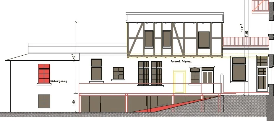 Saniertes Rückgebäude mit grosser Südterrasse und Gartenbereich in KA-Durlach / Komplettsanierung mit Denkmalabschreibung