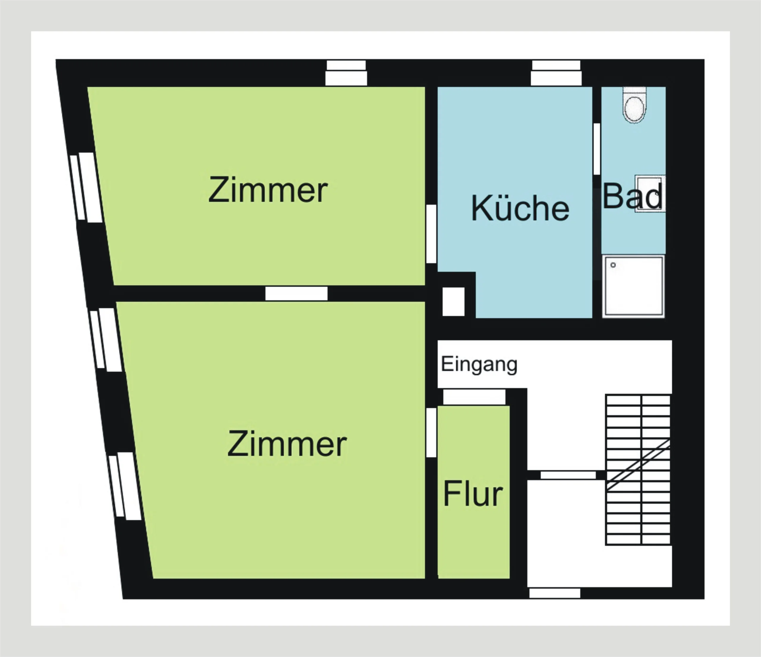 Walzbachtal-Jöhlingen / renovierungsgedürftige 2-Zimmer-Wohnung mit KFZ-Stellplatz / sofort frei
