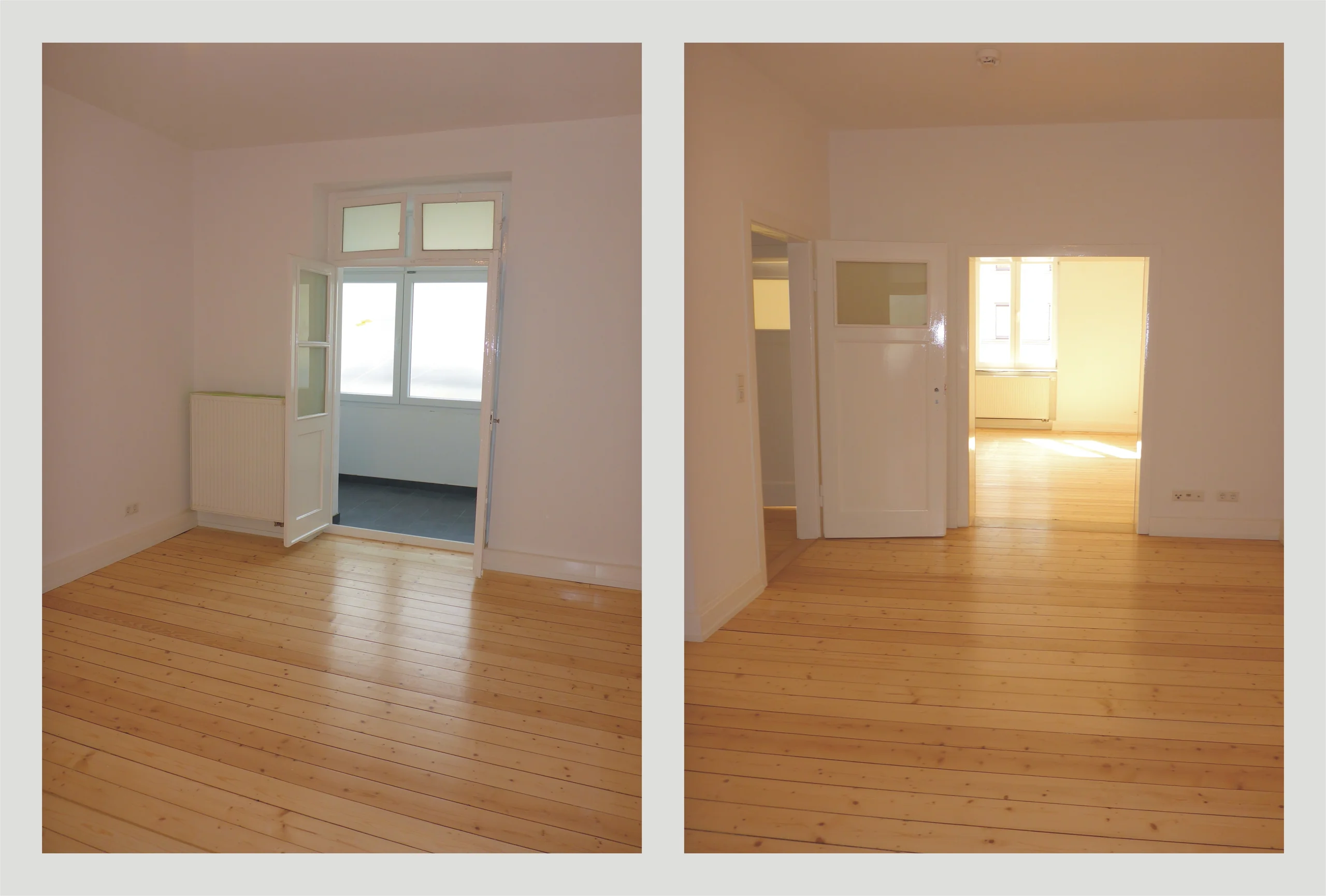 Erstbezug nach Modernisierung / 3-Zi-Altbau-Wohnung mit Balkon, Loggia, Keller & Gartengrundstück / direkt neben Günther-Klotz-Anlage