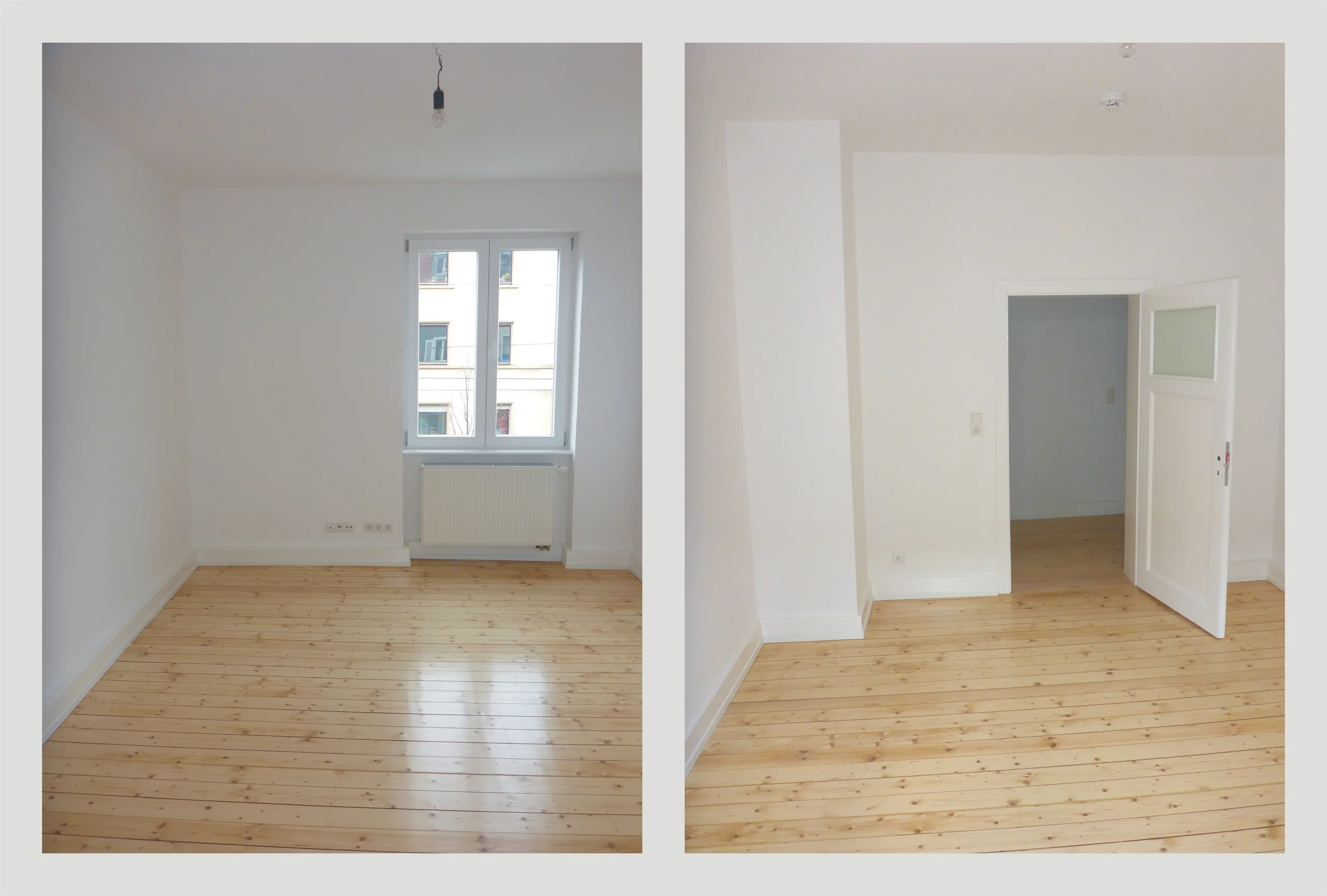 Erstbezug nach Modernisierung / 3-Zi-Altbau-Wohnung mit Balkon, Loggia, Keller & Gartengrundstück / direkt neben Günther-Klotz-Anlage
