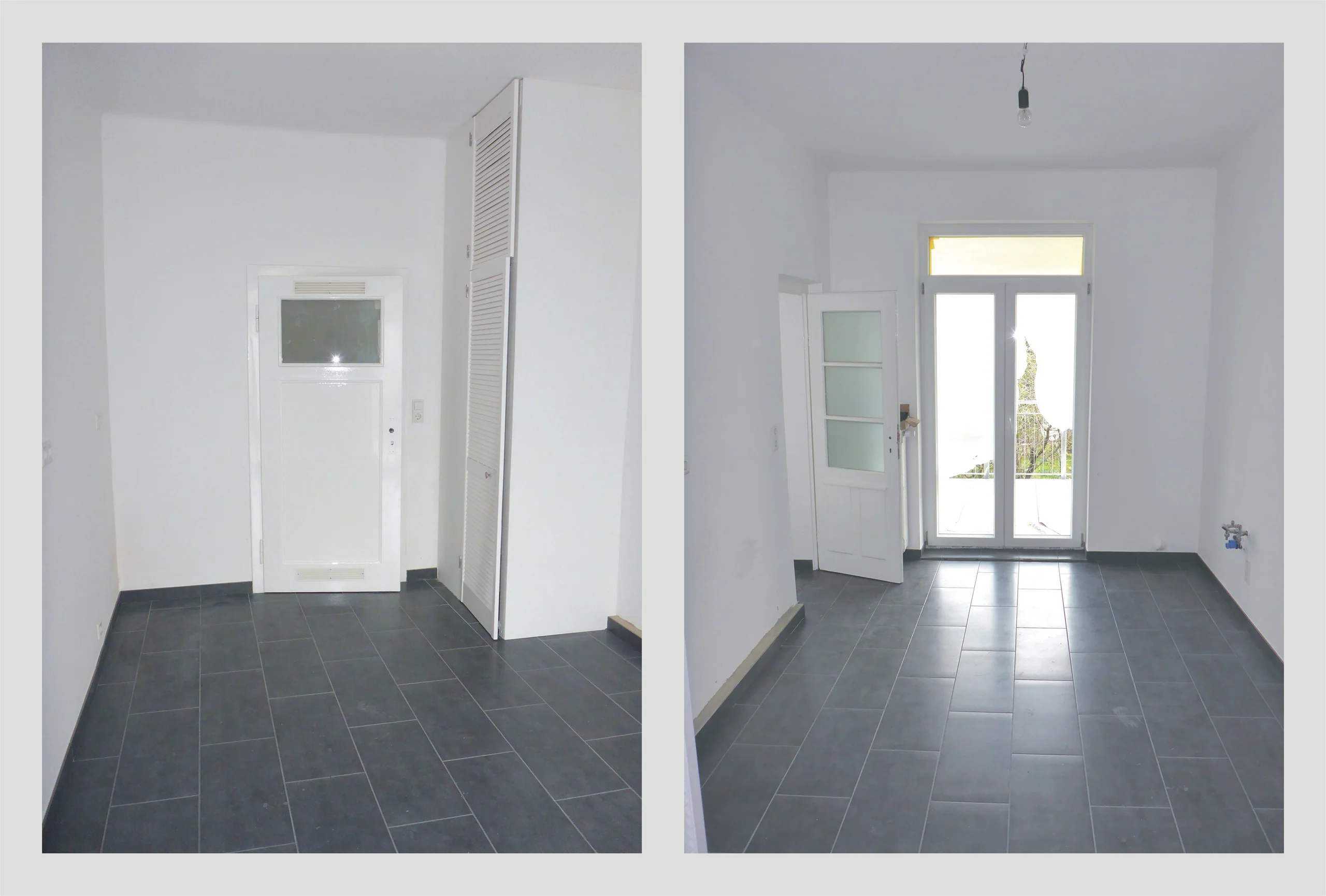 Erstbezug nach Modernisierung / 3-Zi-Altbau-Wohnung mit Balkon, Loggia, Keller & Gartengrundstück / direkt neben Günther-Klotz-Anlage