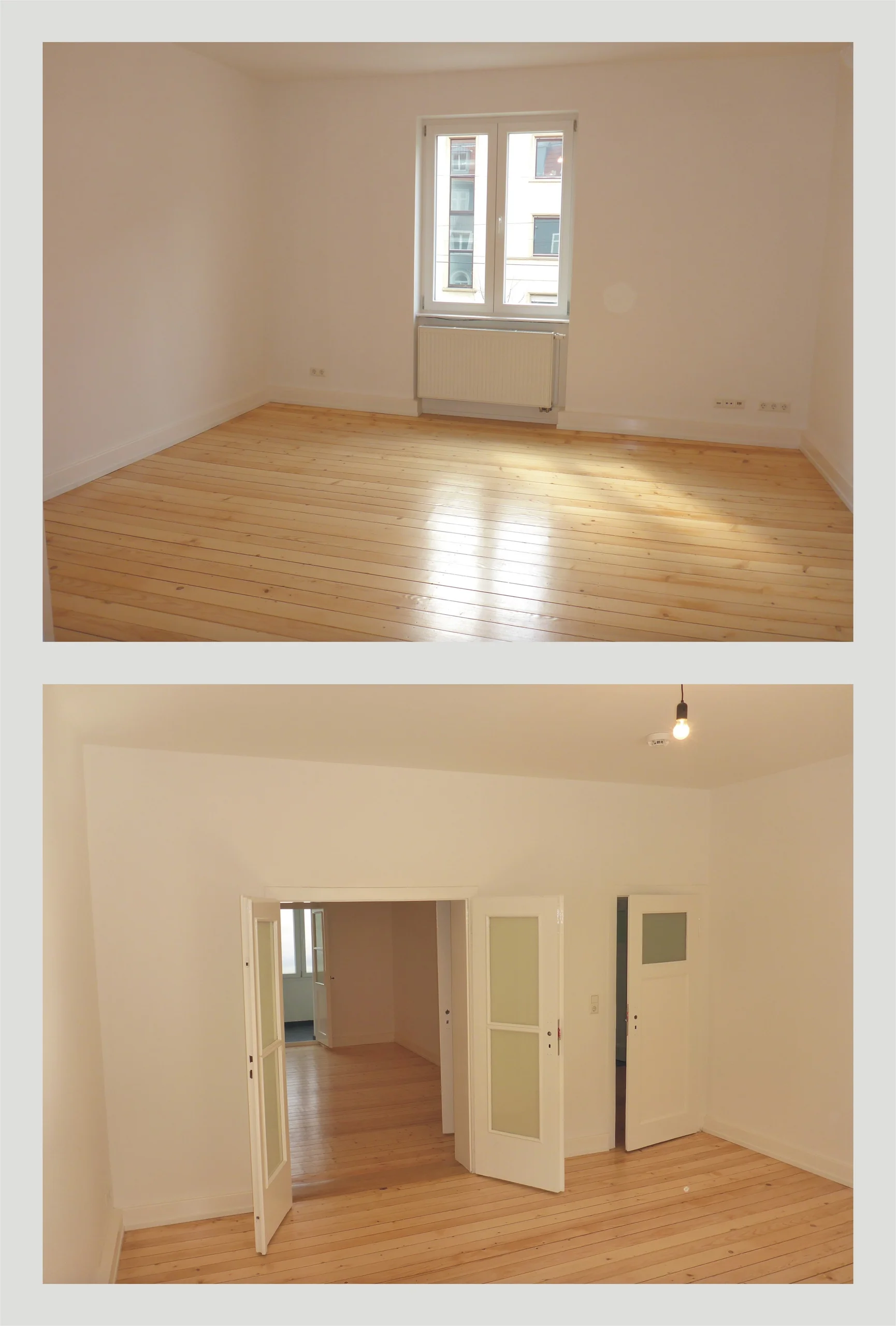 Erstbezug nach Modernisierung / 3-Zi-Altbau-Wohnung mit Balkon, Loggia, Keller & Gartengrundstück / direkt neben Günther-Klotz-Anlage