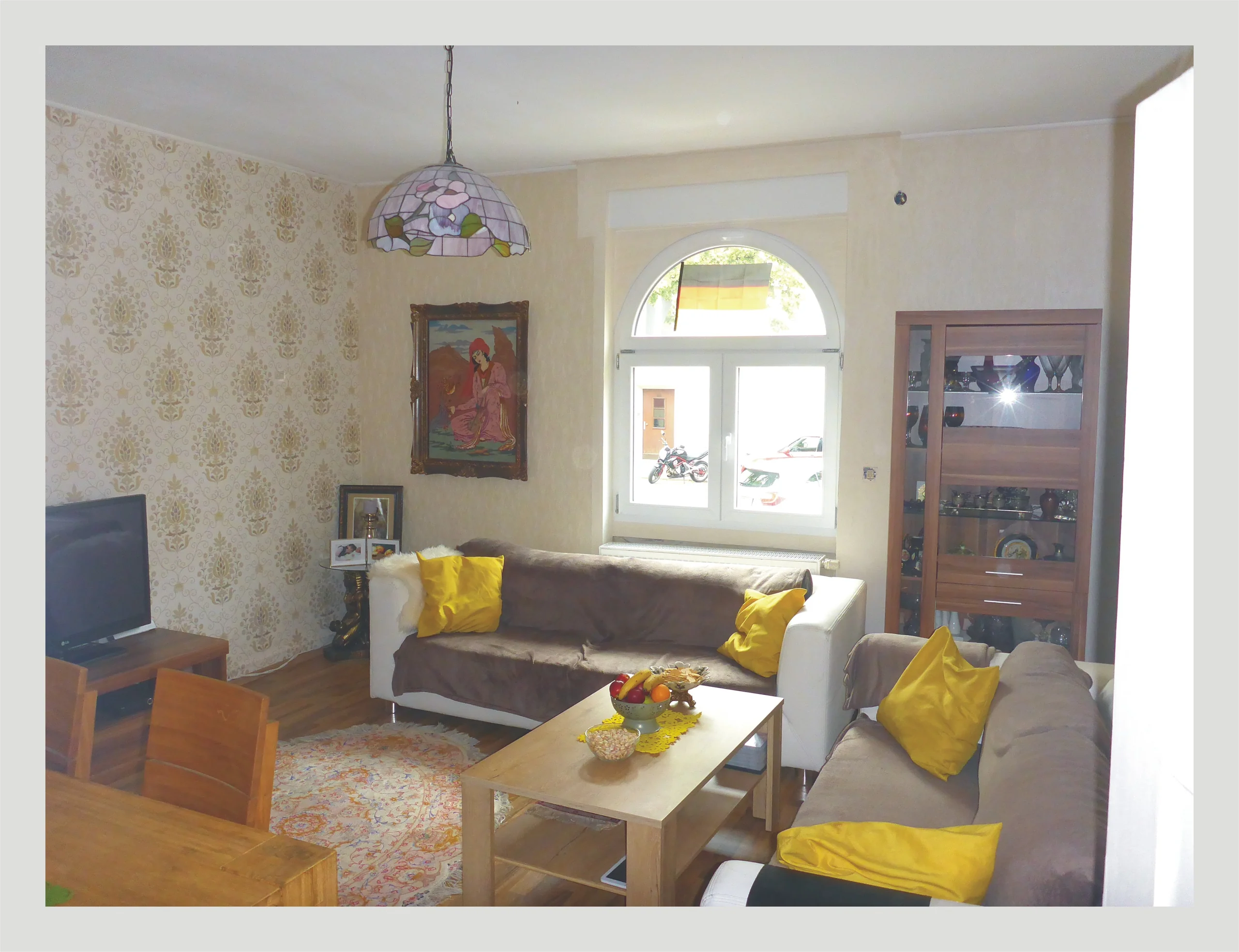 KA-Weststadt / vermietete 3-Zi-Altbau-Whg mit Loggia, Terrasse und direktem Garten & Keller / Nähe zur Günther-Klotz-Anlage