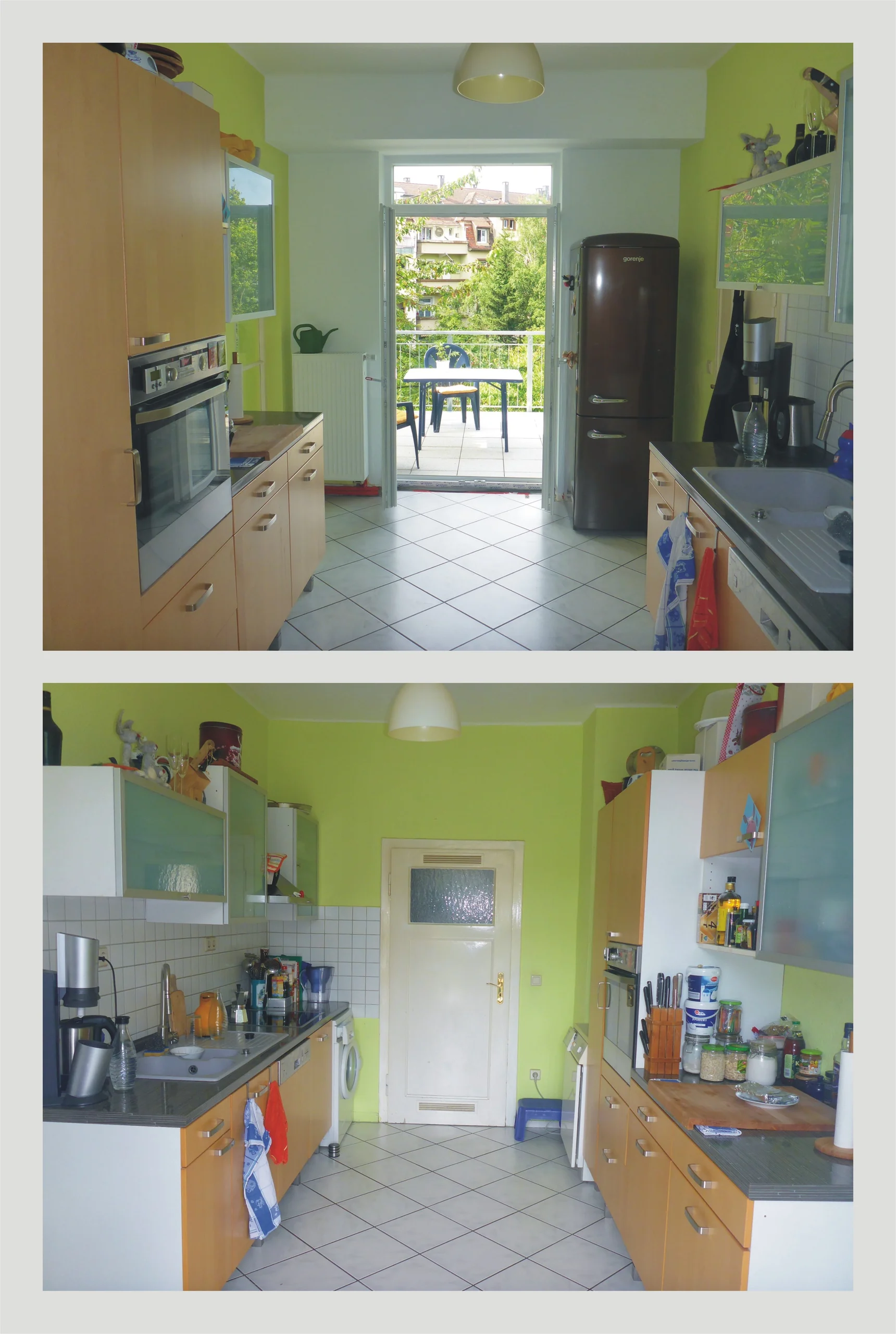 KA-West / vermietete 4-Zi-Altbau-Whg mit Loggia, großem Balkon und eigenem Gartenanteil in zentraler Lage