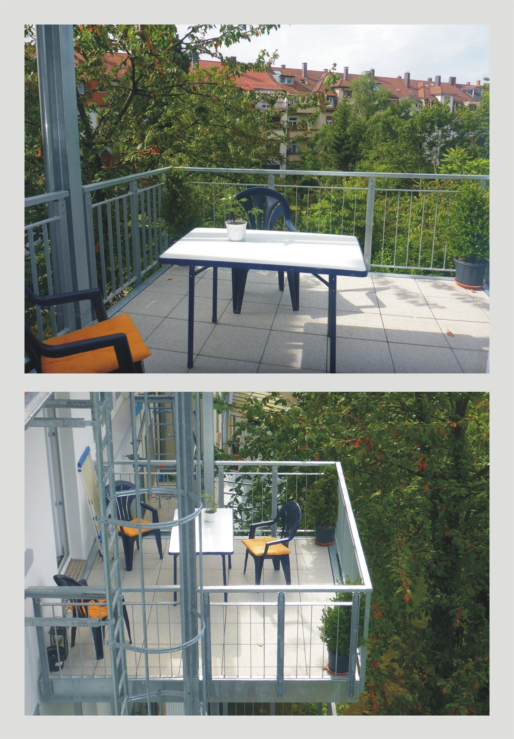 KA-West / vermietete 4-Zi-Altbau-Whg mit Loggia, großem Balkon und eigenem Gartenanteil in zentraler Lage