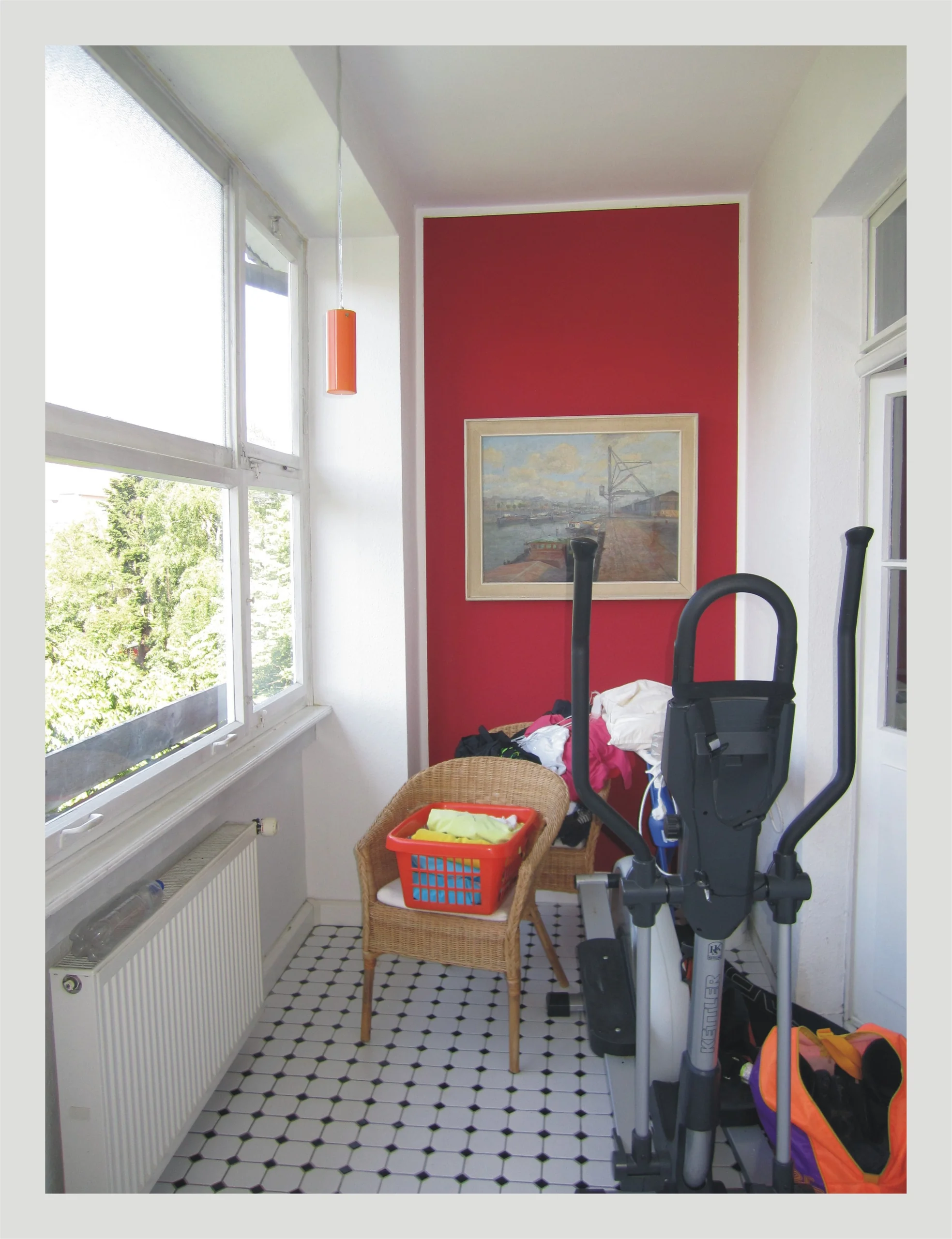 KA-Weststadt / vermietete 3-Zi-Altbau-Whg mit großzügigem Balkon, Loggia und eigenem Garten in zentraler Lage