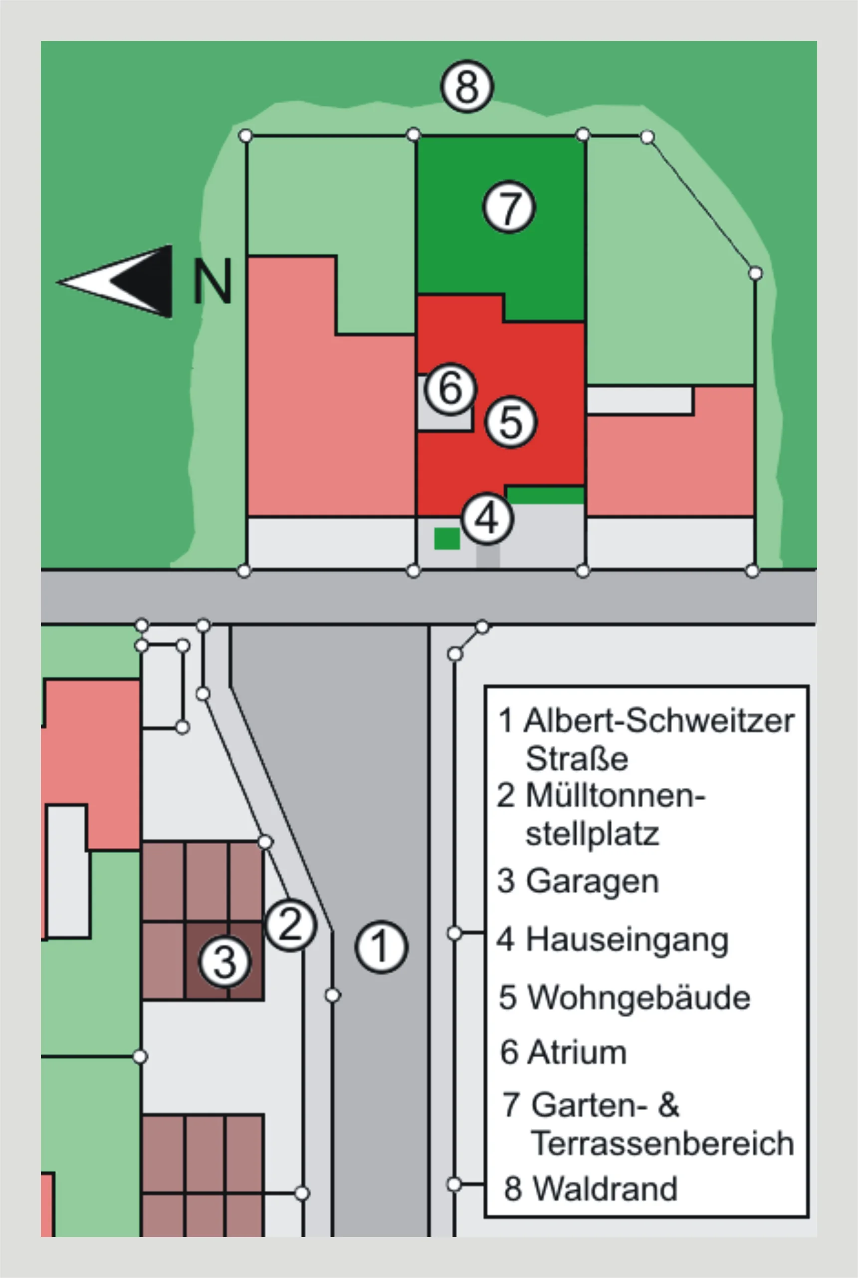 KA-Waldstadt / geräumiger Bungalow mit Terrasse, tollem Gartenbereich und zwei Garagen in ruhiger Waldrandlage / freiwerdend