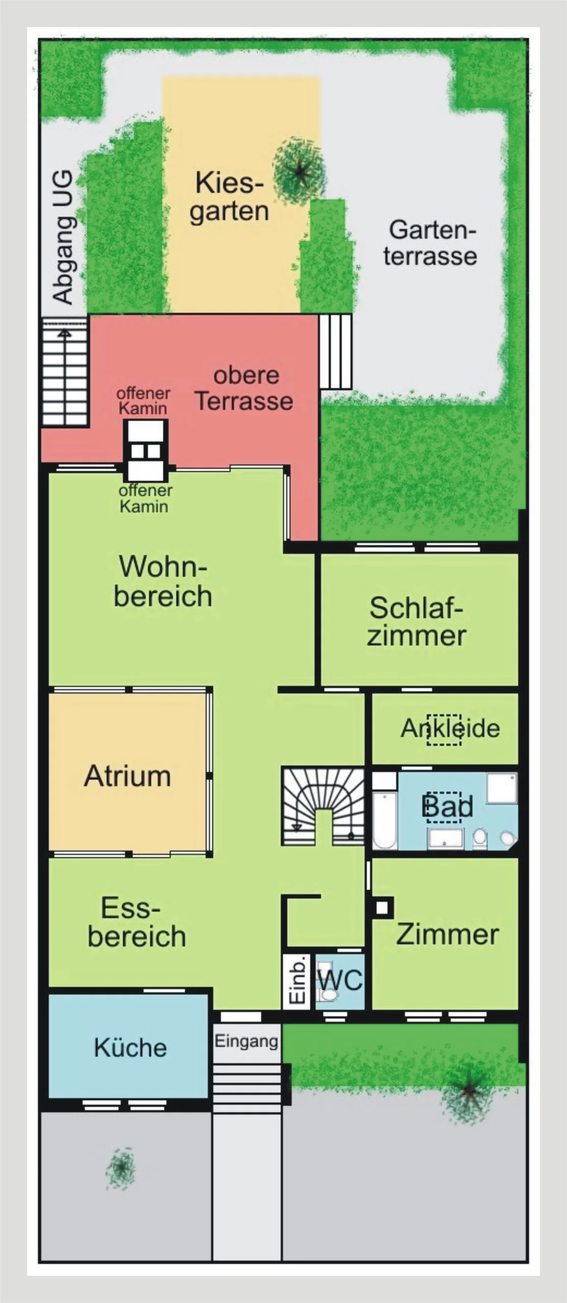 KA-Waldstadt / geräumiger Bungalow mit Terrasse, tollem Gartenbereich und zwei Garagen in ruhiger Waldrandlage / freiwerdend