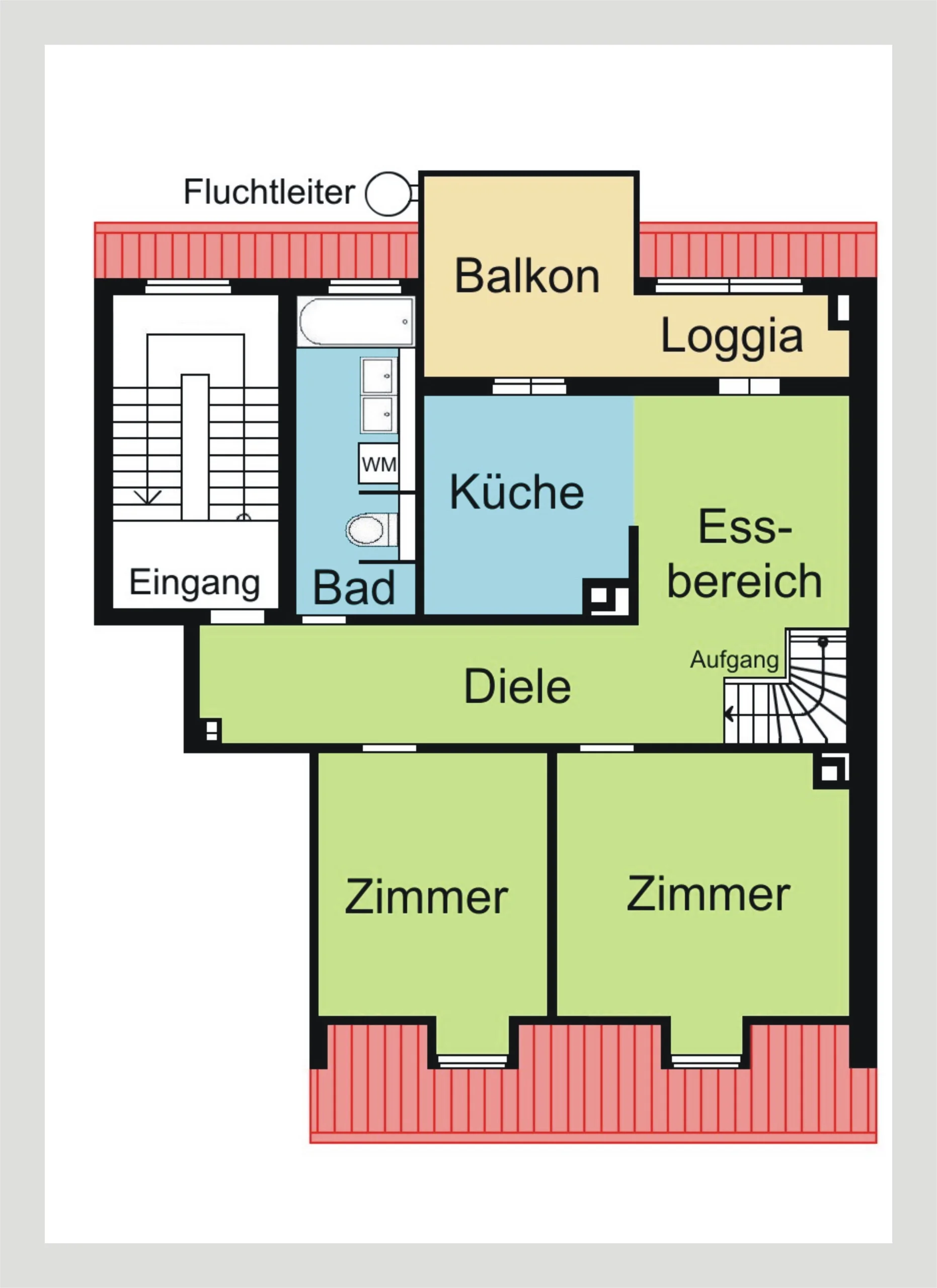 Erstbezug nach Sanierung / außergewöhnliche und lichtdurchflutete 4-Zi-DG-Maisonette-Studio-Whg mit Balkon, Dachterrasse, Garten, uvm.