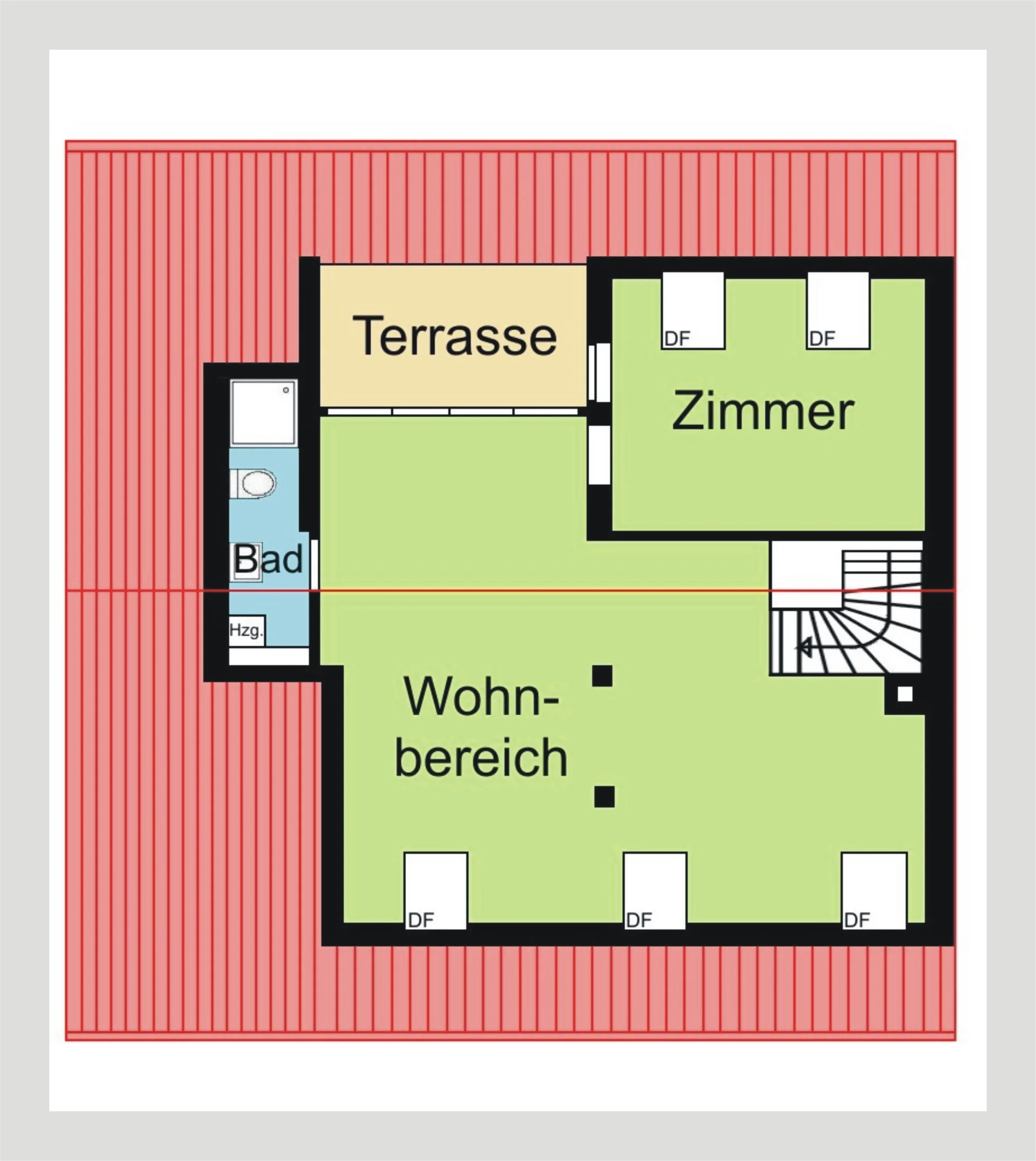 Erstbezug nach Sanierung / außergewöhnliche und lichtdurchflutete 4-Zi-DG-Maisonette-Studio-Whg mit Balkon, Dachterrasse, Garten, uvm.