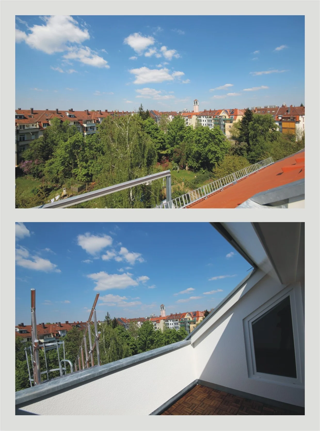 Erstbezug nach Sanierung / außergewöhnliche und lichtdurchflutete 4-Zi-DG-Maisonette-Studio-Whg mit Balkon, Dachterrasse, Garten, uvm.