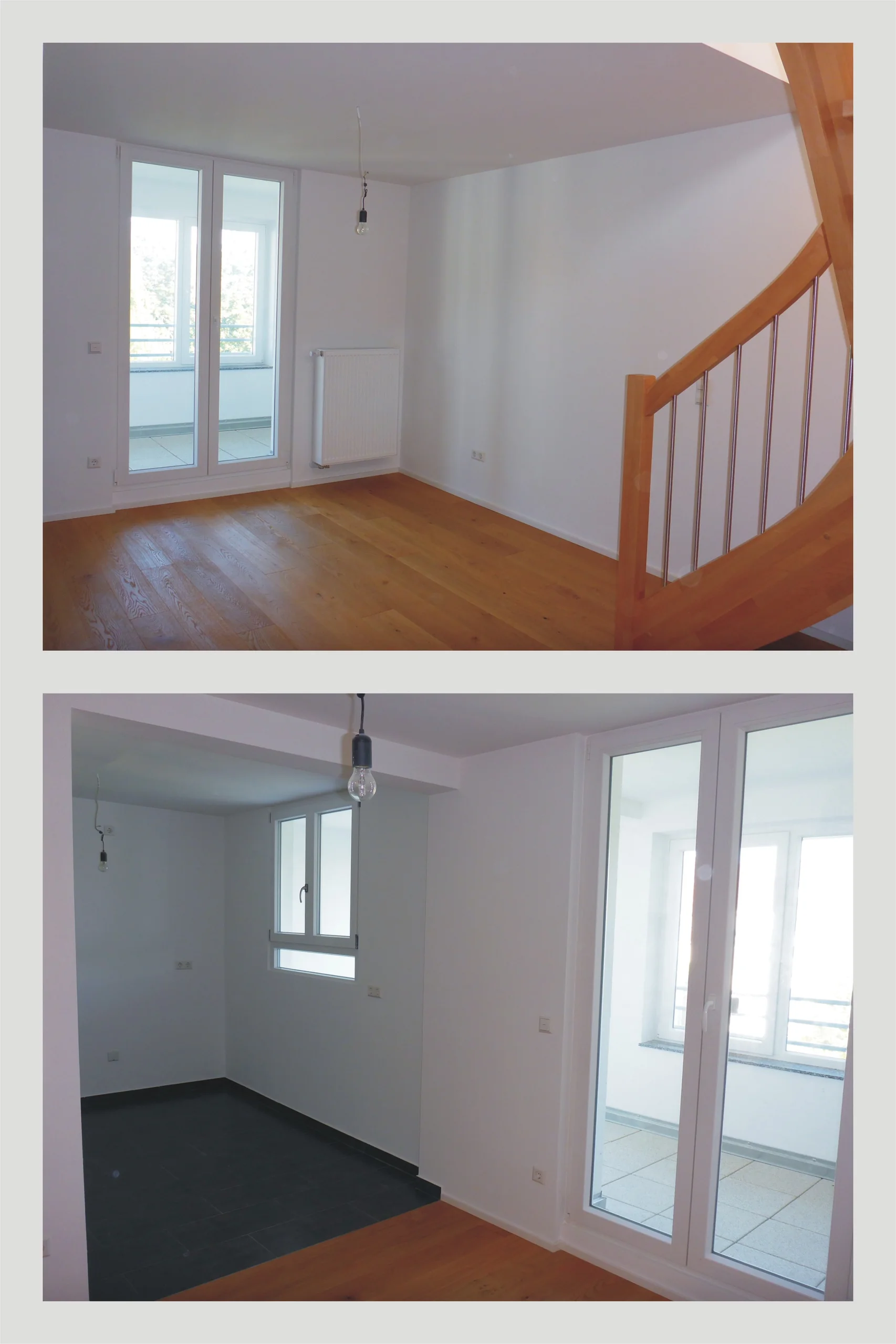 Erstbezug nach Sanierung / außergewöhnliche und lichtdurchflutete 4-Zi-DG-Maisonette-Studio-Whg mit Balkon, Dachterrasse, Garten, uvm.