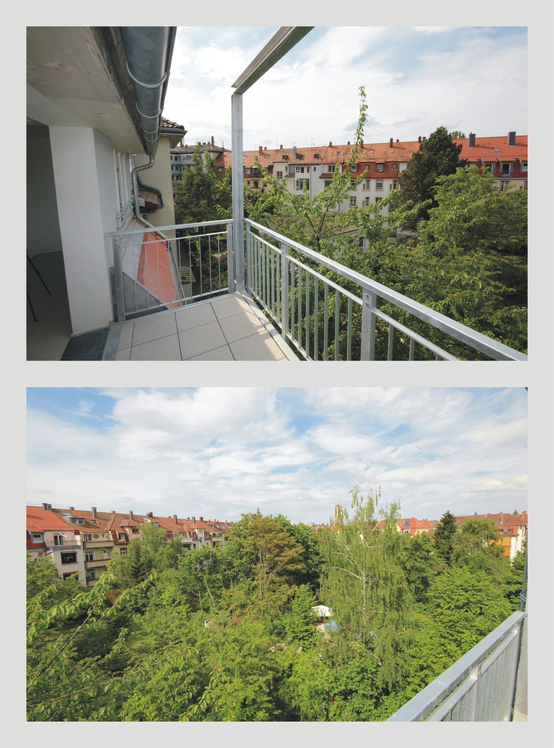 Erstbezug nach Sanierung / hochwertige und helle 6-Zi-DG-Maisonette-Studio-Whg mit Balkon, Dachterrasse, Garten uvm. in direkter Nähe zur Günther-Klotz-Anlage