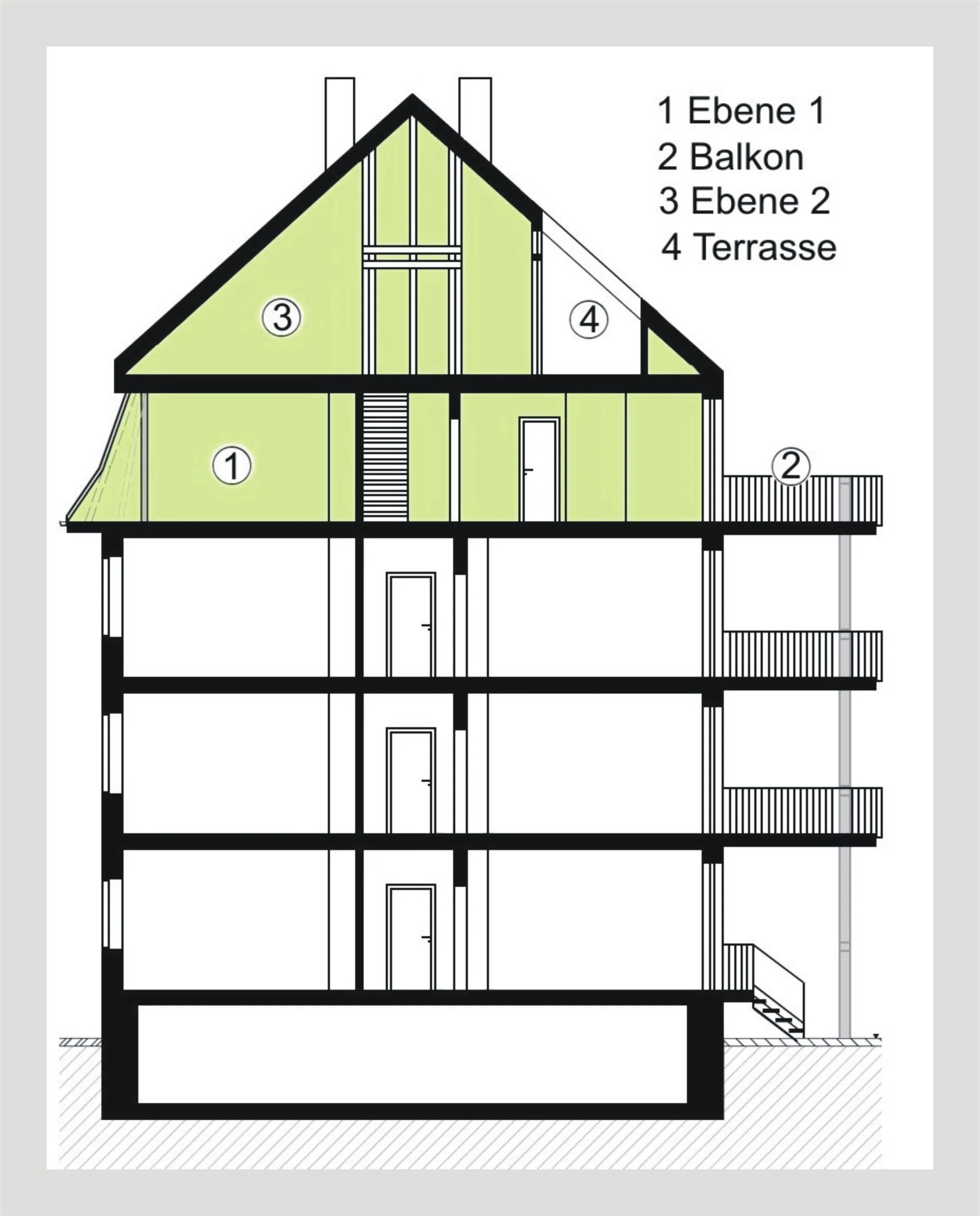 Erstbezug nach Sanierung / hochwertige und helle 6-Zi-DG-Maisonette-Studio-Whg mit Balkon, Dachterrasse, Garten uvm. in direkter Nähe zur Günther-Klotz-Anlage