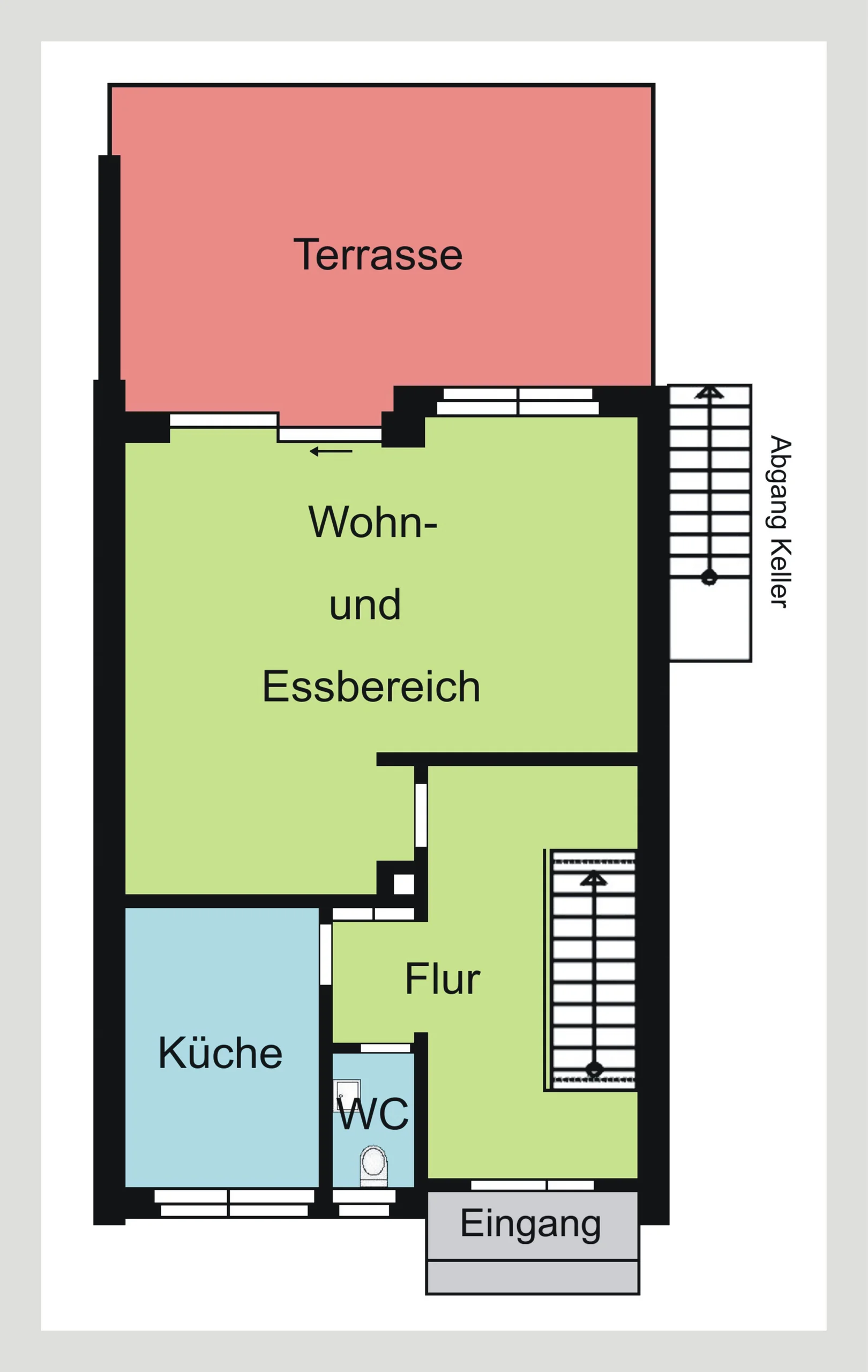 KA-Nordweststadt / gepflegtes Reihenendhaus mit Terrasse, großem Garten und Garage / bezugsfrei