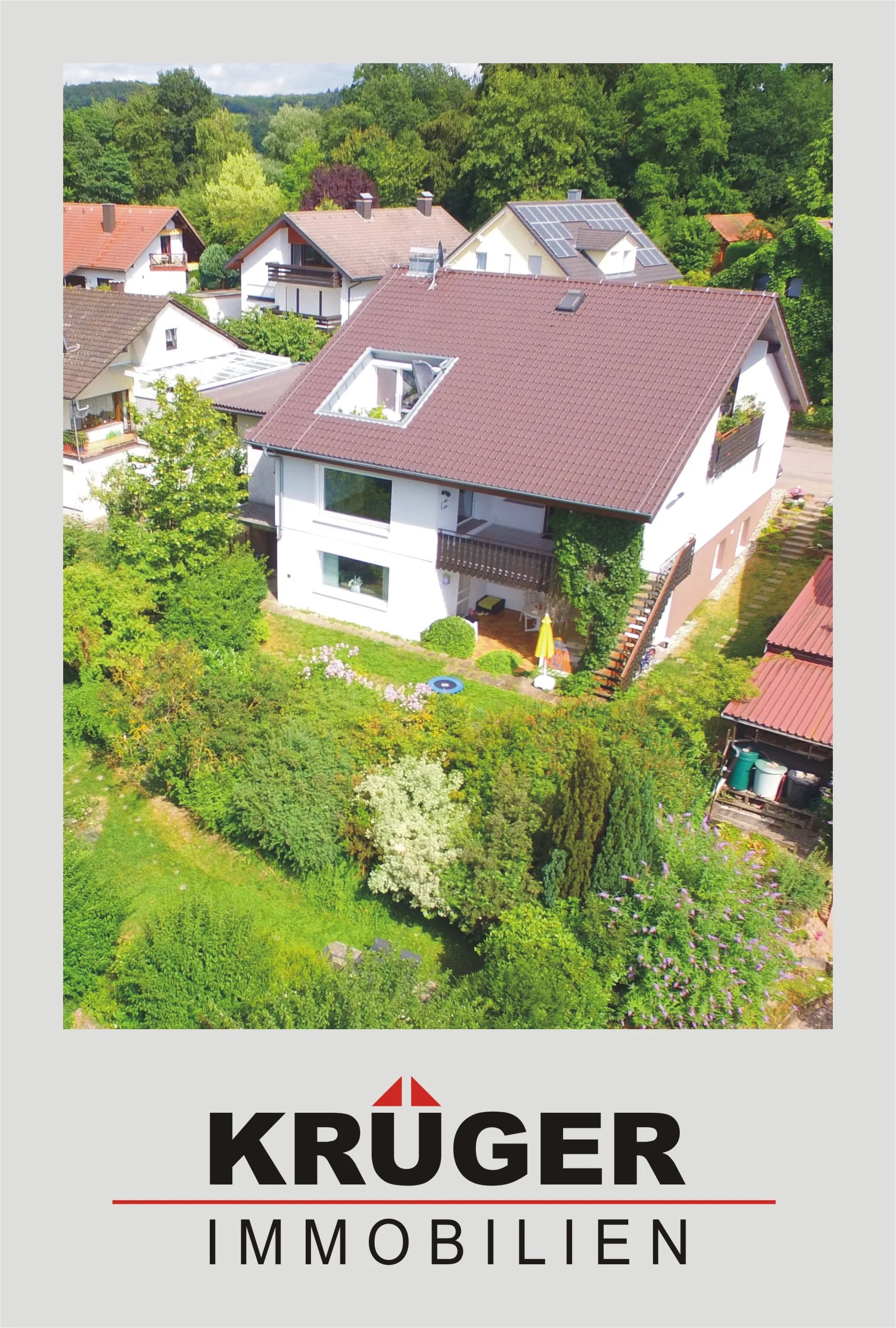 Pfinztal / traumhafte 3-Zimmer-Whg mit Terrasse, großem Garten, Garage und Weitblick in ruhiger und naturnaher Lage
