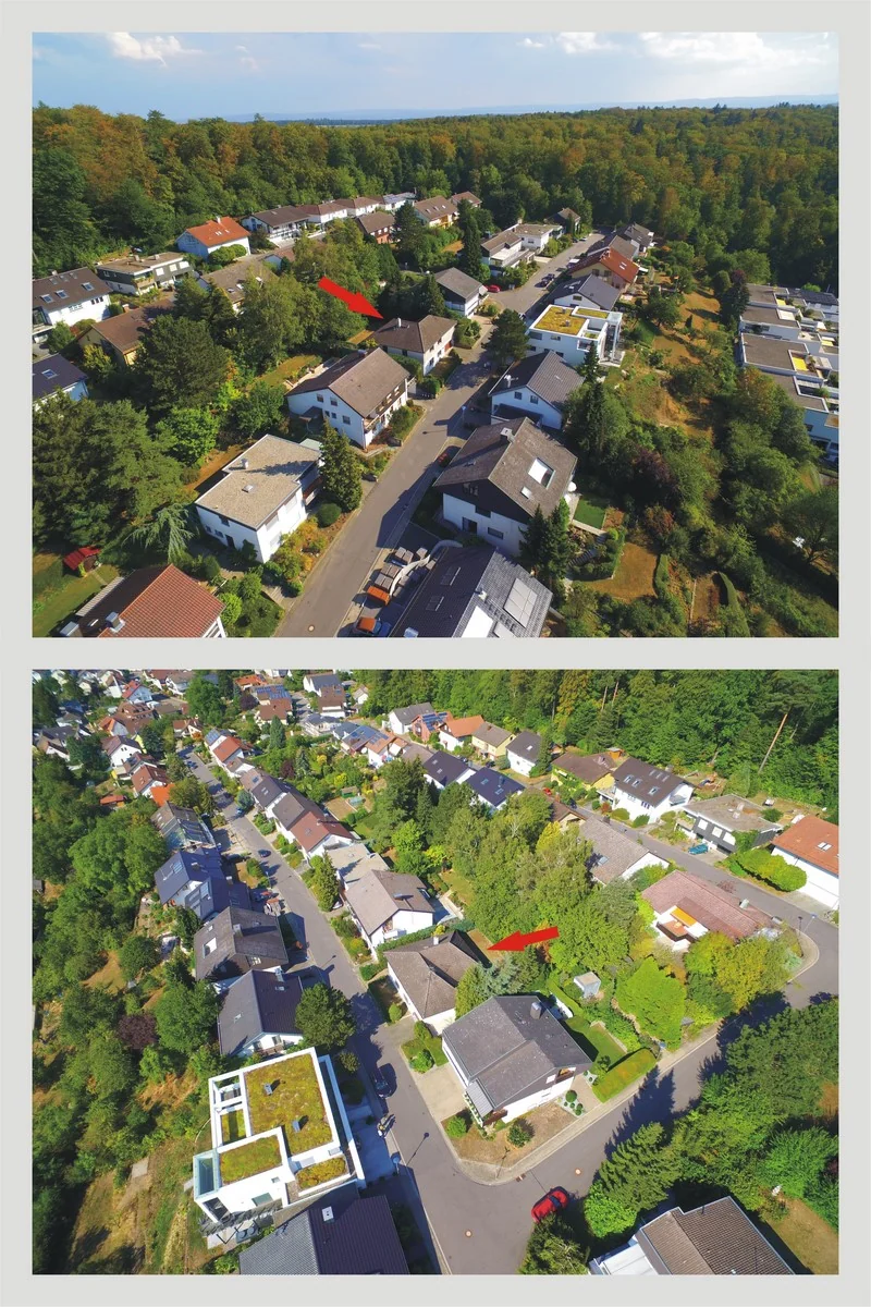tolles Einfamilienhaus auf großzügigem Grundstück in ruhiger Ortsrand-Hanglage von Karlsruhe-Stupferich mit Terrasse, Garage, Dachboden als Ausbaureserve, uvm.