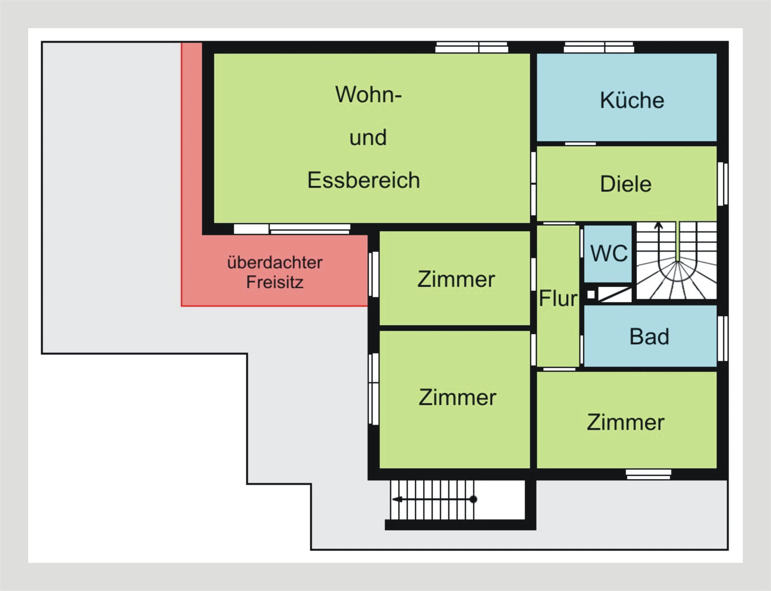tolles Einfamilienhaus auf großzügigem Grundstück in ruhiger Ortsrand-Hanglage von Karlsruhe-Stupferich mit Terrasse, Garage, Dachboden als Ausbaureserve, uvm.