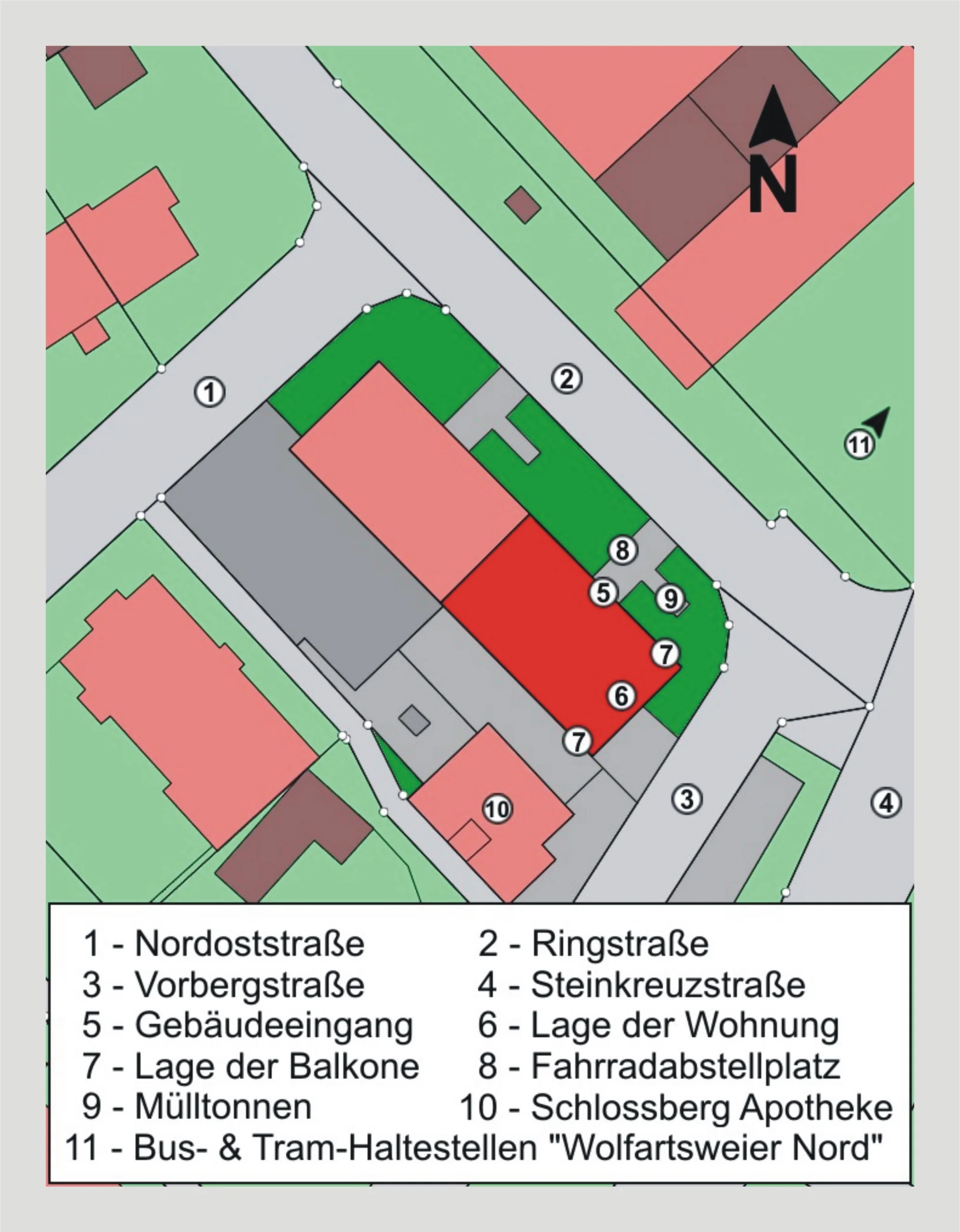 KA-Wolfartsweier / helle und gemütliche 2,5-Zimmer-Wohnung mit Nordost- & Südwest-Balkon, Personenaufzug uvm. / zeitnah bezugsfrei