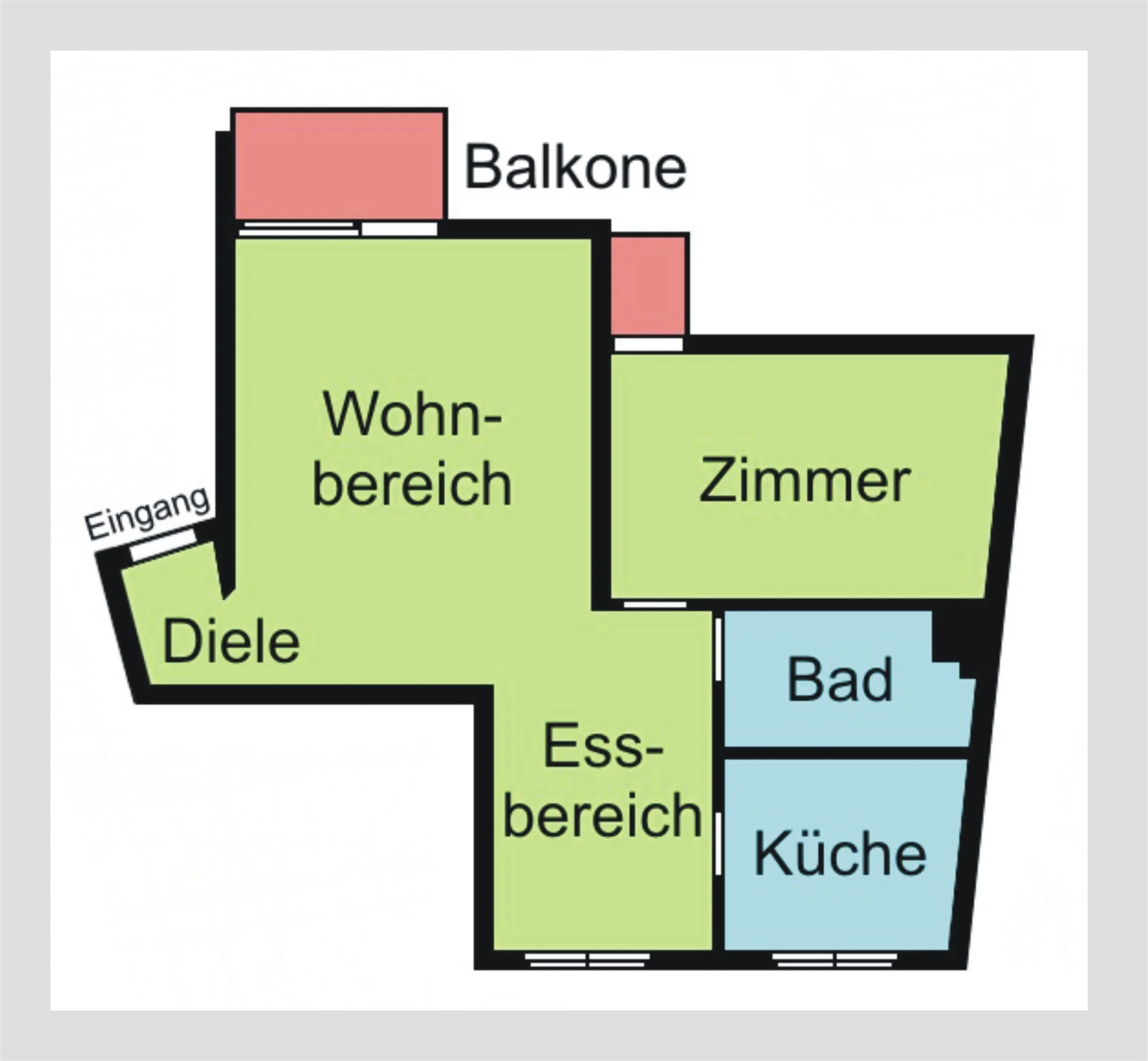 KA-Durlach-Altstadt / helle & gemütliche 2,5-Zimmer-Wohnung mit zwei Balkonen und TG-Stellplatz / bezugsfrei