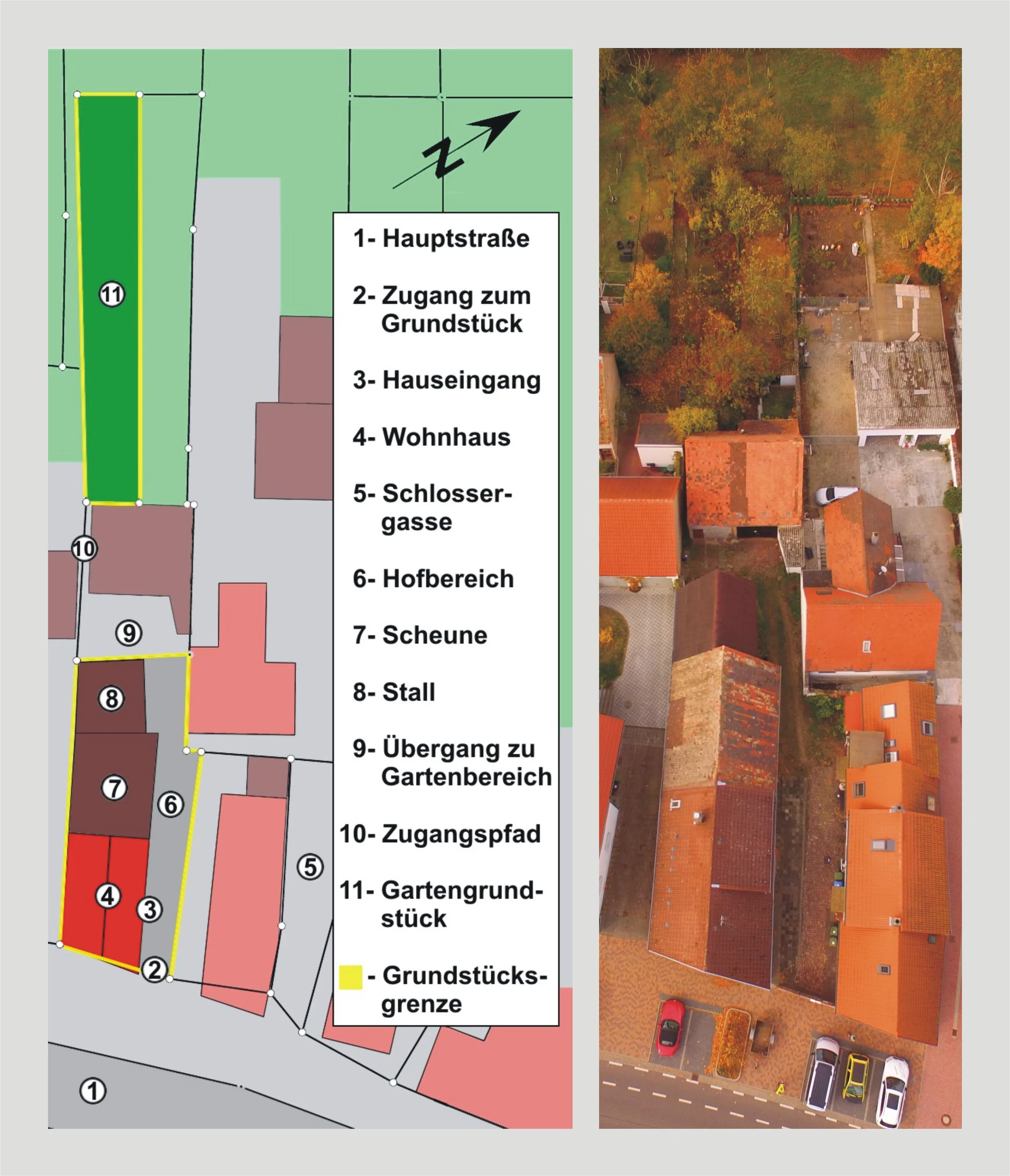 geräumiges Einfamilienhaus mit Scheune, Stallung, Hof- und Garten in Eggenstein / Ausbaureserven