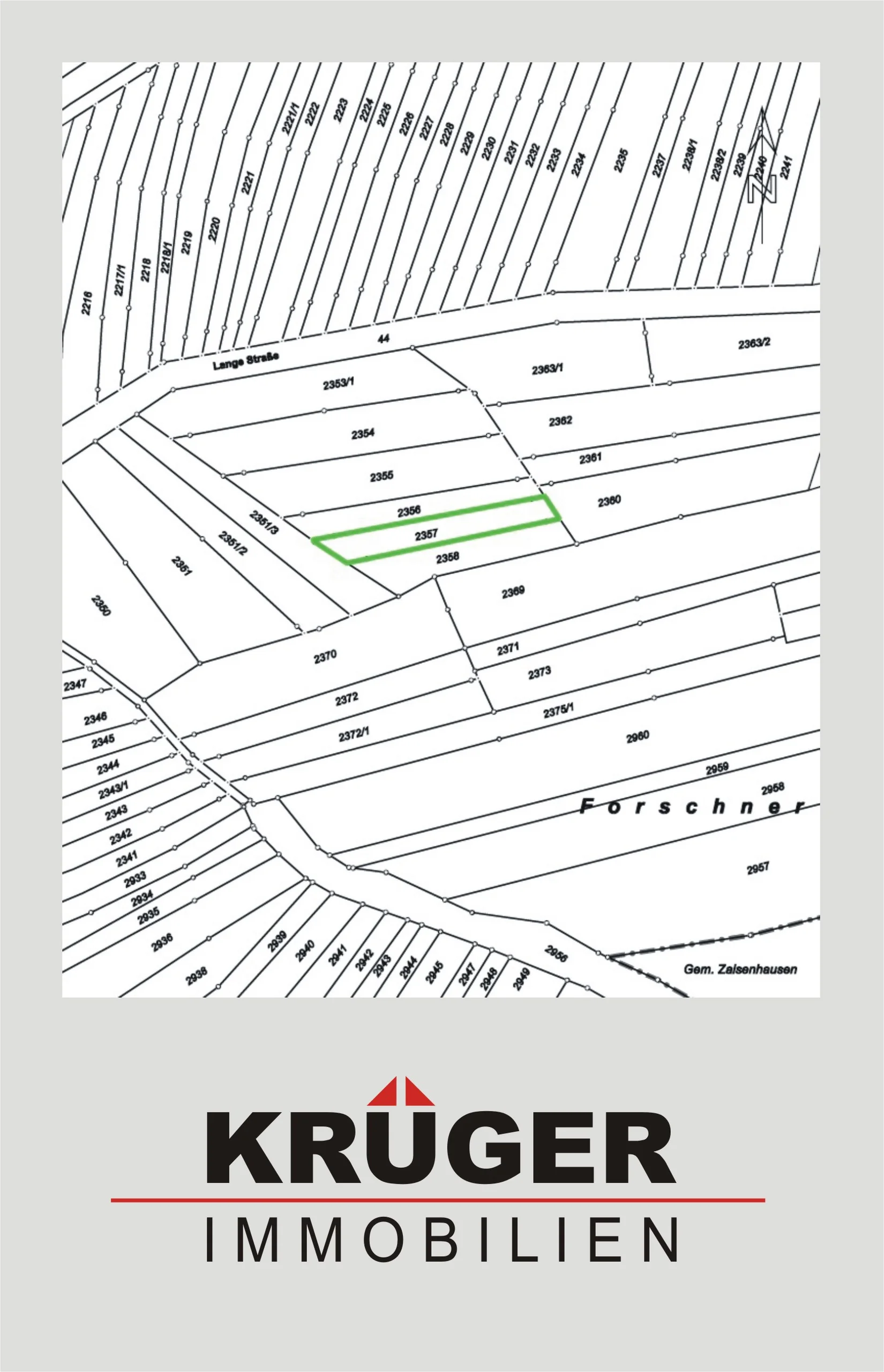 Landwirtschaftsfläche / Waldgrundstück / Kraichtal-Bahnbrücken / Flst.-Nr. 2357