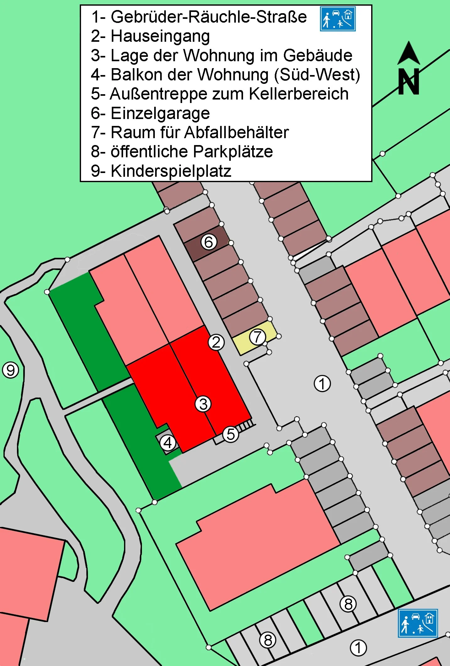 Pfinztal-Söllingen / gepflegte 3,5-Zimmer-Wohnung mit Balkon & Garage in ruhiger Lage / derzeit vermietet