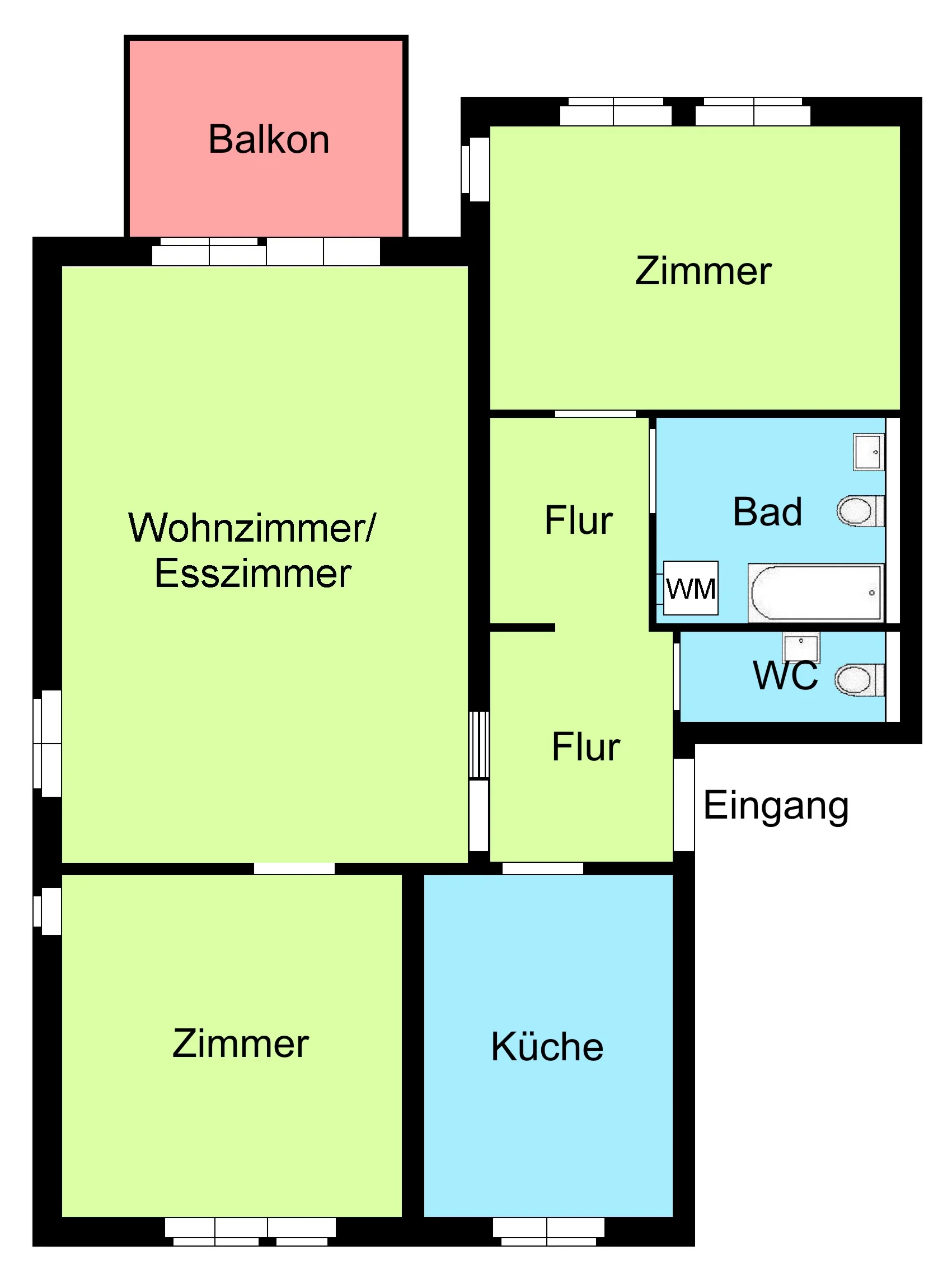 Pfinztal-Söllingen / gepflegte 3,5-Zimmer-Wohnung mit Balkon & Garage in ruhiger Lage / derzeit vermietet