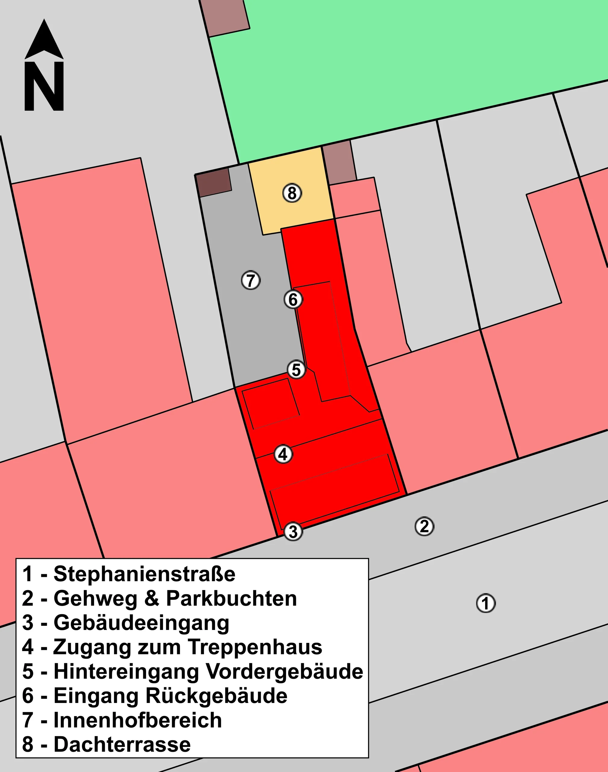 Stilvolles Mehrfamilienhaus mit sechs Einheiten in unmittelbarer Nähe zum Karlsruher Schloss