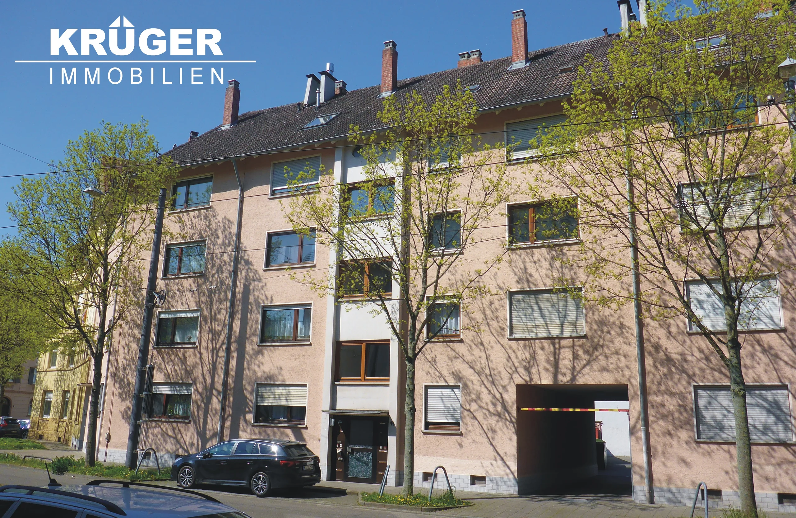 Karlsruhe-Durlach / helle, gemütliche & optimal geschnittene 3-Zimmer-Wohnung mit Einbauküche und West-Loggia in zentraler Lage / sofort bezugsfrei