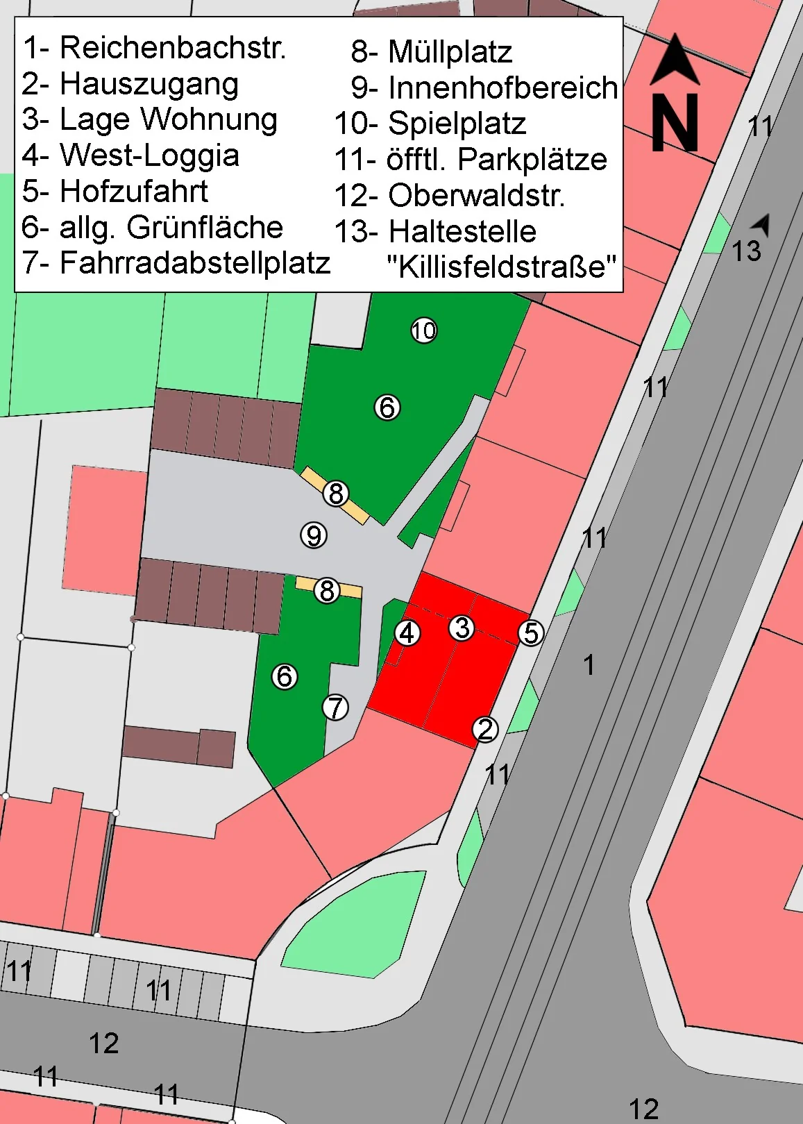Karlsruhe-Durlach / helle, gemütliche & optimal geschnittene 3-Zimmer-Wohnung mit Einbauküche und West-Loggia in zentraler Lage / sofort bezugsfrei