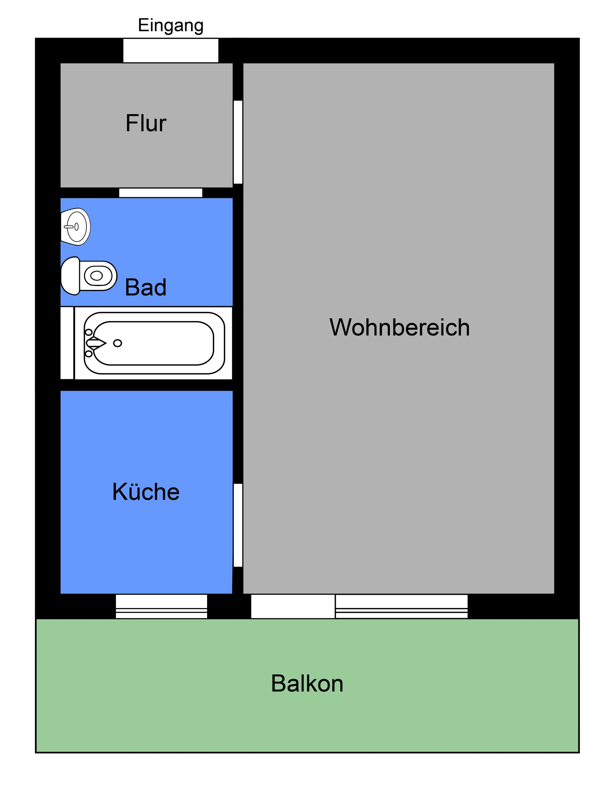 KA-Südweststadt / gemütliche 1-Zi-Whg mit Süd- Balkon & TG-Stellplatz / sofort bezugsfrei