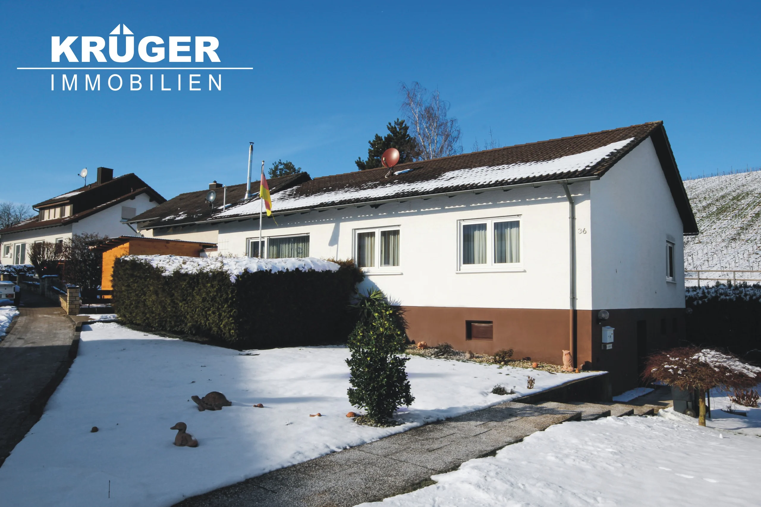 Bruchsal-Helmsheim / gepflegtes Einfamilienhaus mit Terrasse, Garten und Garage / bezugsfrei