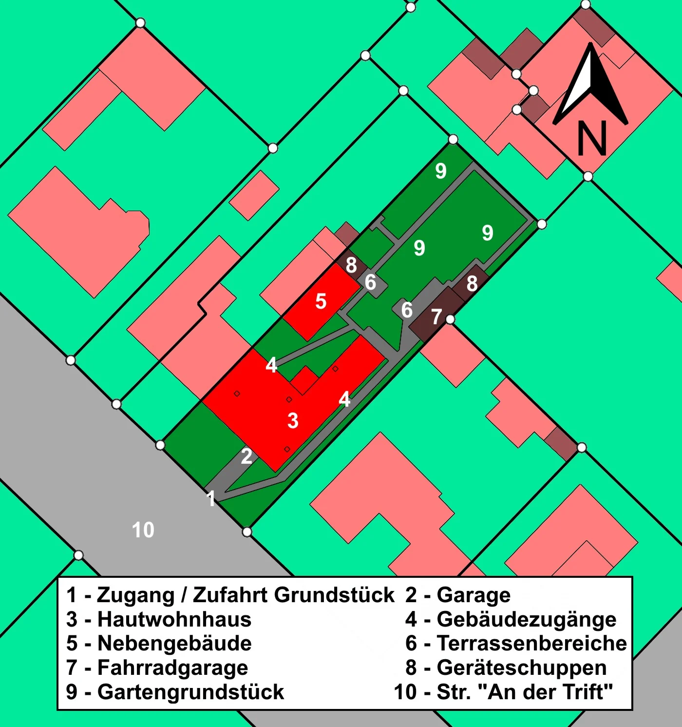 KA-Neureut / schmuckes Doppelhaus-Bungalow auf großem Grundstück mit Garten, Garage & Nebengebäuden in zentraler Lage / sofort frei