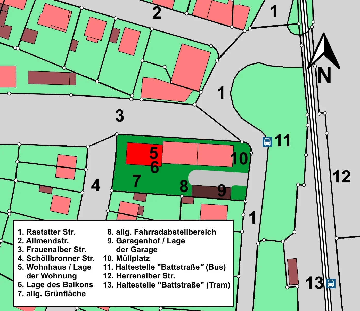 KA-Rüppurr / gepflegte 3-Zi-ETW mit Balkon & Einzelgarage in zentraler Lage / zeitnah frei