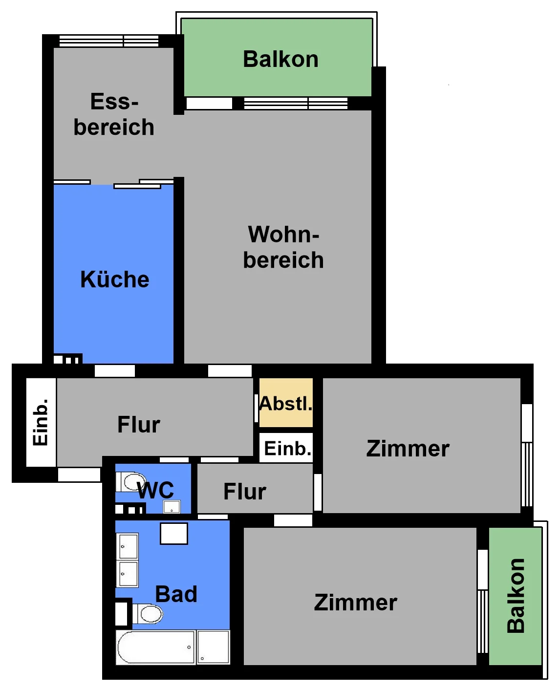 Pforzheim-Sonnenhof / gemütliche 3,5-Zi-Whg im 5.OG mit 2 Balkonen, Weitblick und Garage / bezugsfrei!