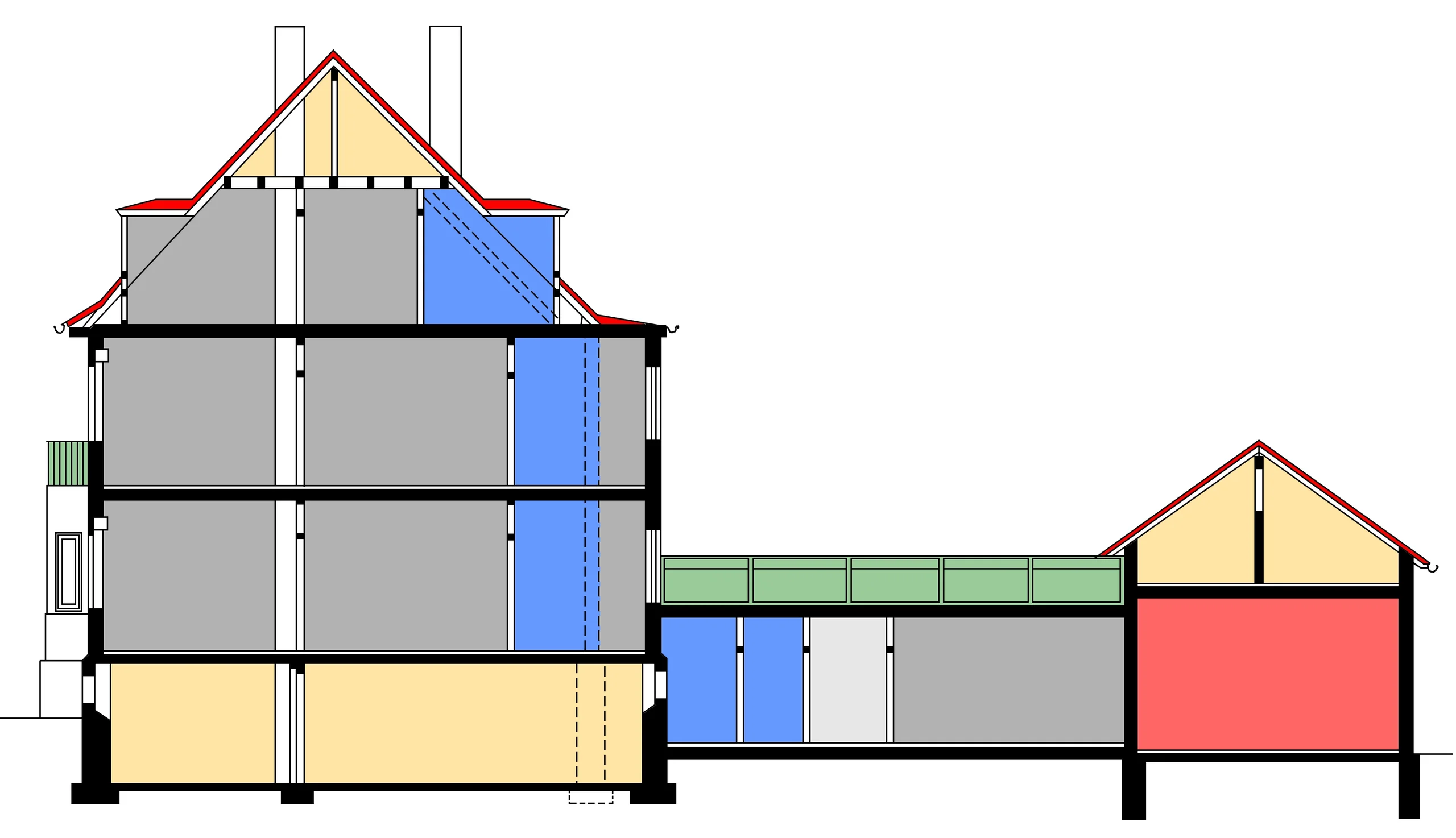 KA-Durlach / Mehrfamilienhaus mit vier Wohnungen, Garagen, Terrasse sowie Gewerbefläche / vermietet
