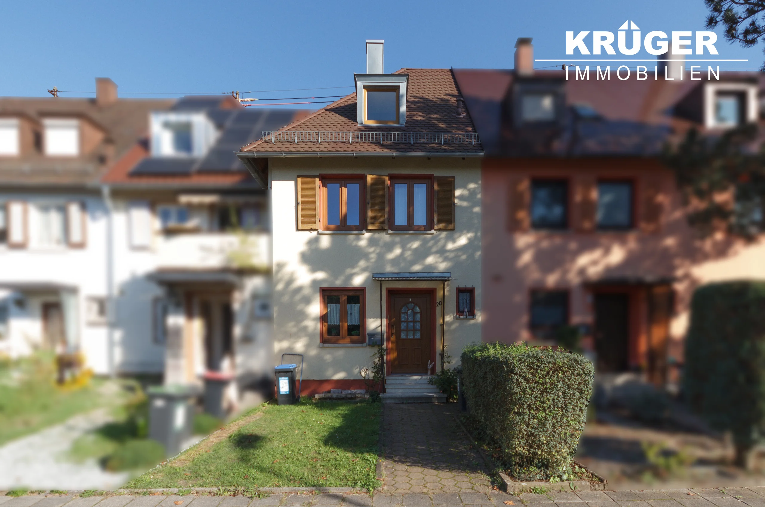 Karlsruhe-Durlach / Dornwaldsiedlung / familienfreundliches Reihenhaus mit Garten auf Erbpachtgrundstück / sofort frei