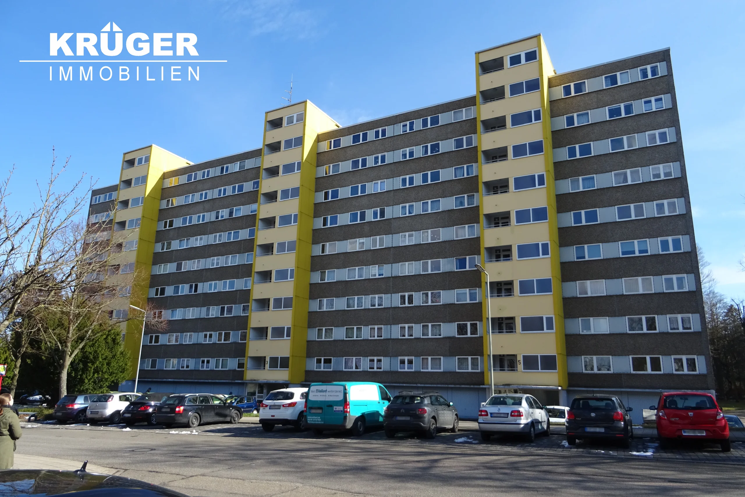 KA-Bergwald / verm. 3-Zi-Whg mit zwei Süd-Balkonen & Garage in gepflegter Wohnanlage