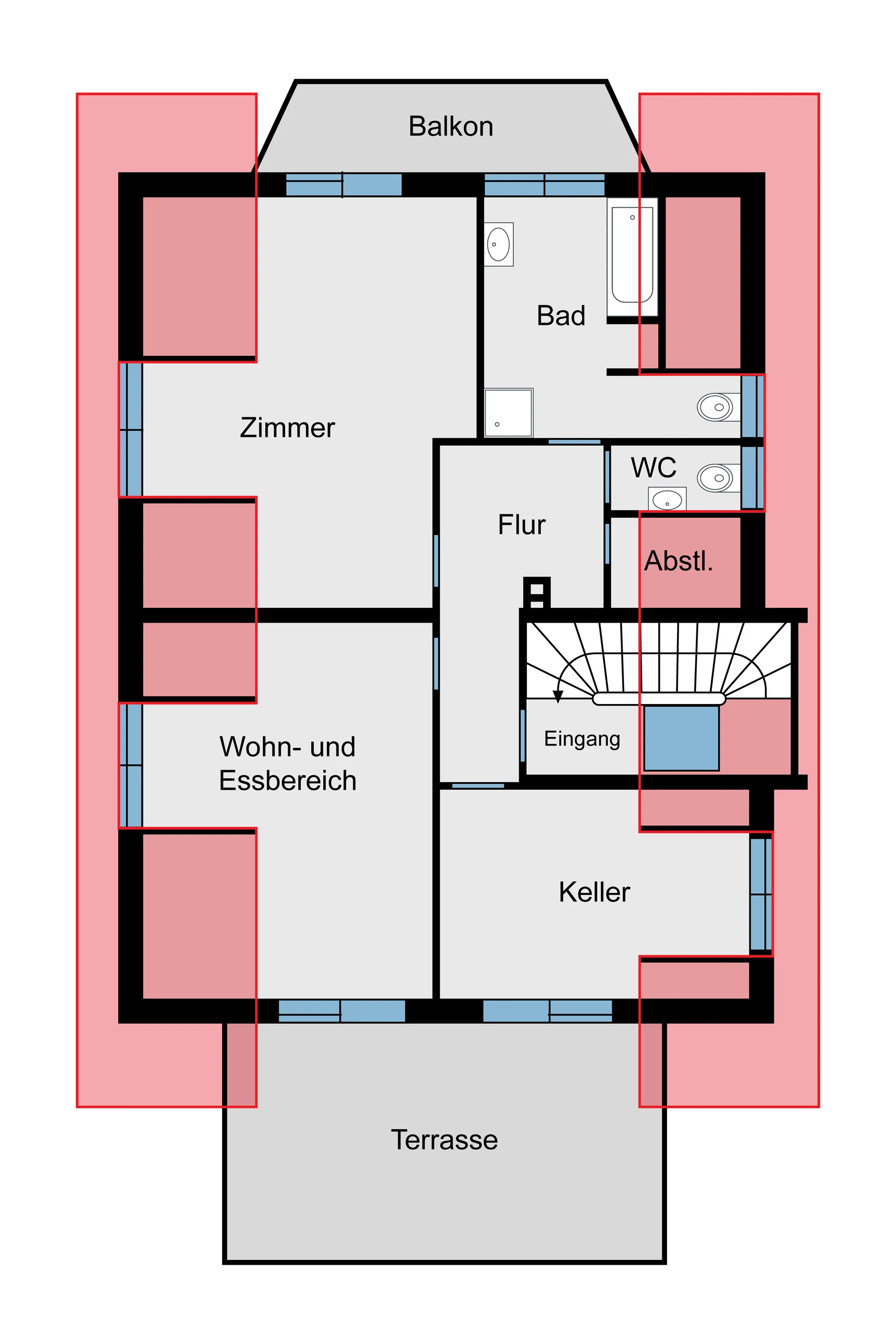 KA-Hohenwettersbach / MFH nutzbar als Mehrgenerationenhaus mit drei Wohnungen (DG & UG frei)