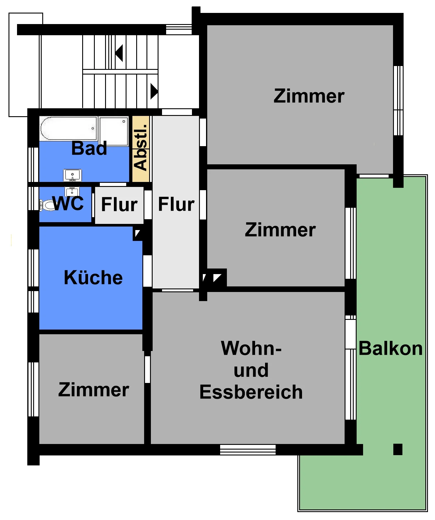 KA-Durlach / Mehrfamilienhaus mit drei Wohnungen, Doppelgarage und Gartengrundstück / vermietet / DG Wohnung frei